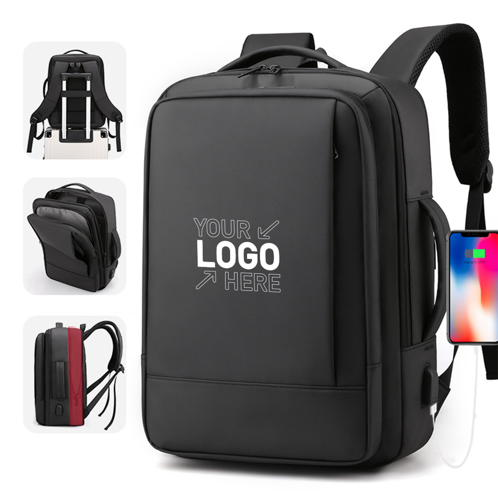 Cross Border Men's Business Computer Bag, custom backpack with logo imprint 2