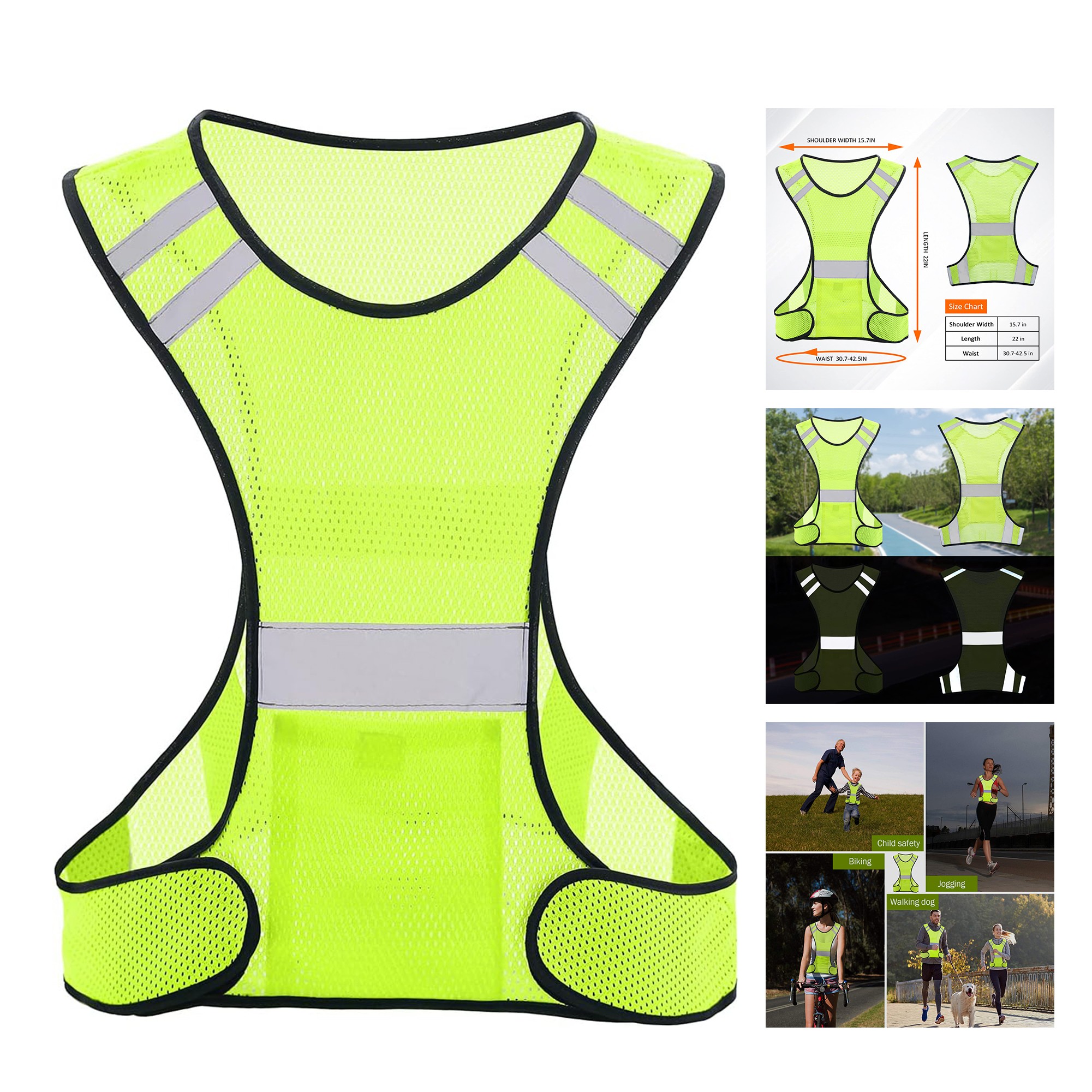 High Visibility Running Gear with Large Pocket 3