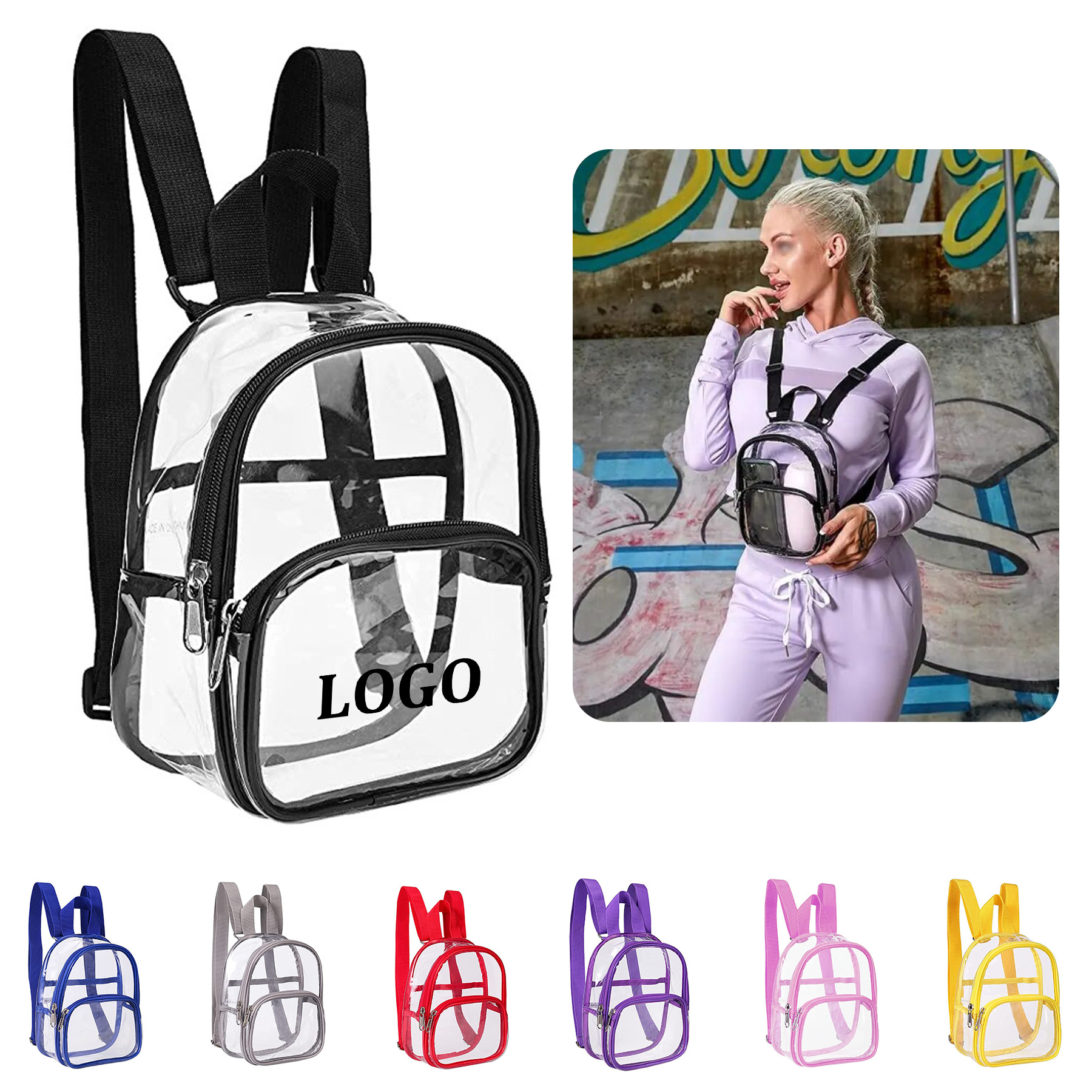 Clear Backpack for School 3