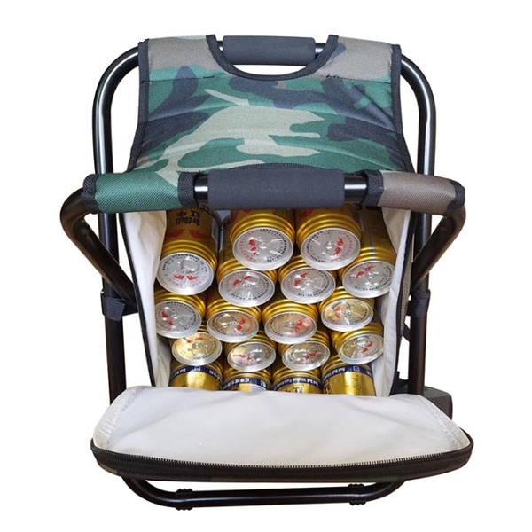Portable Folding Fishing Chair Stool Cooler Backpack 6