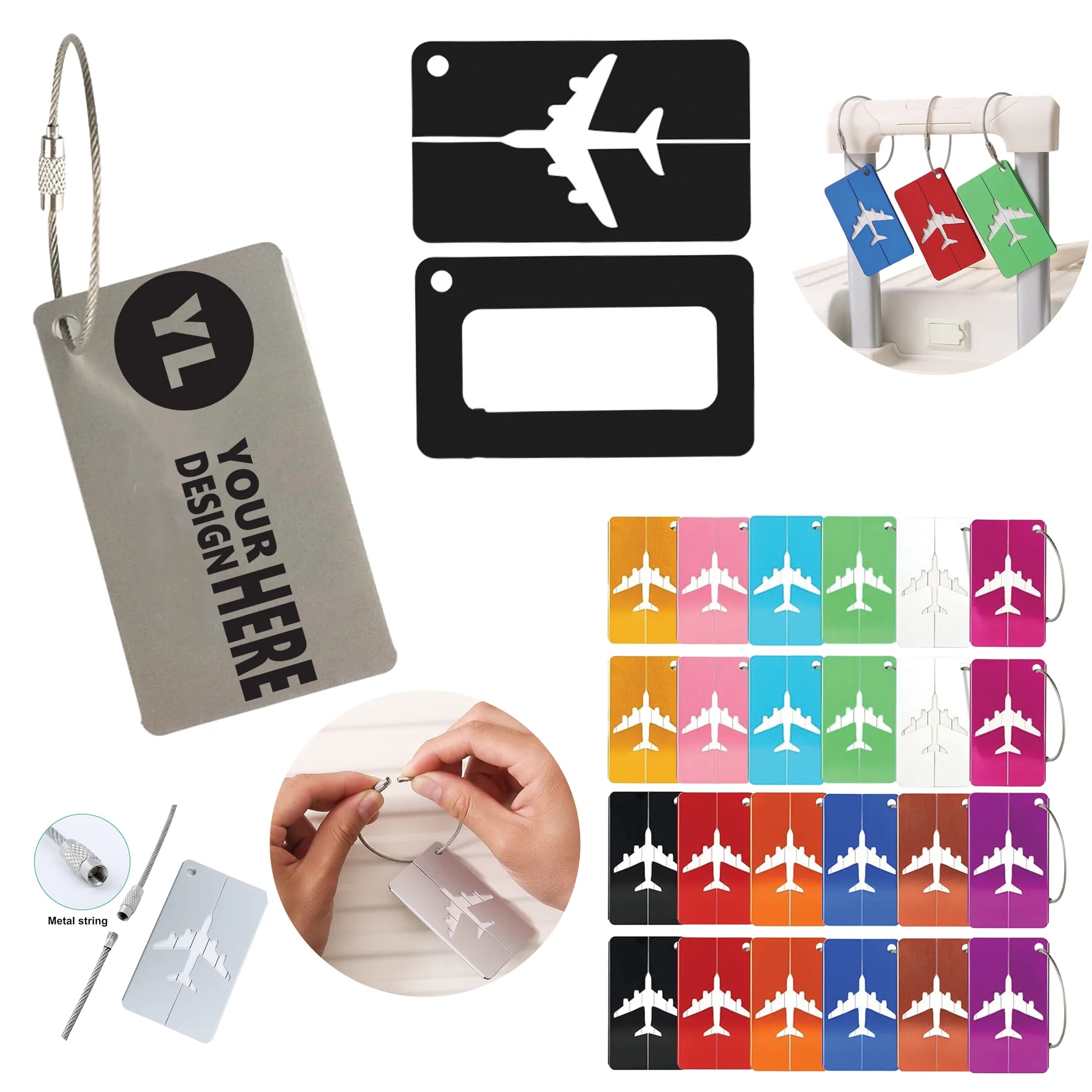 Aircraft-Grade Aluminum Luggage Identifier 6