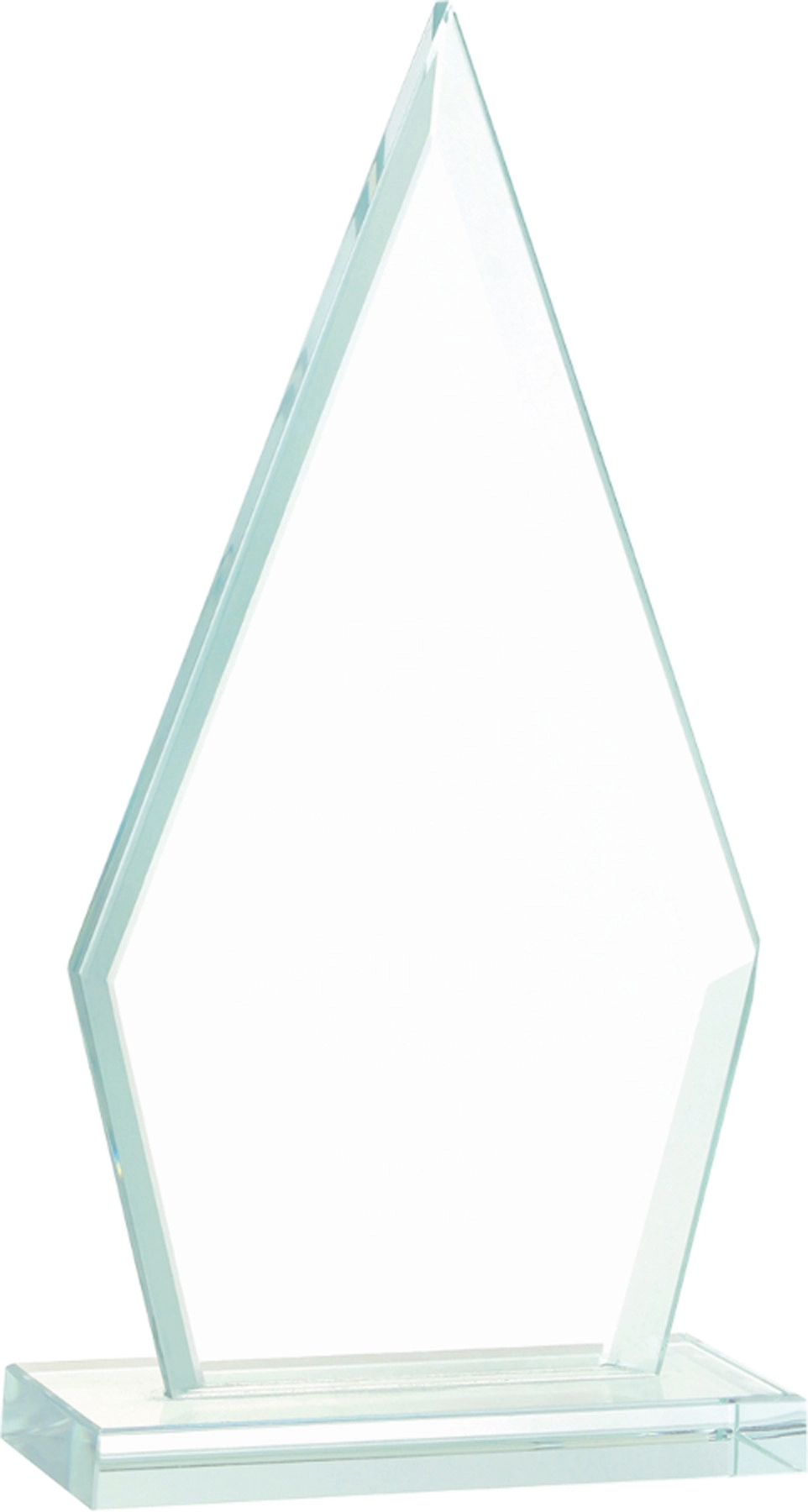 6 3/4" Triangle Jade Glass Award 1
