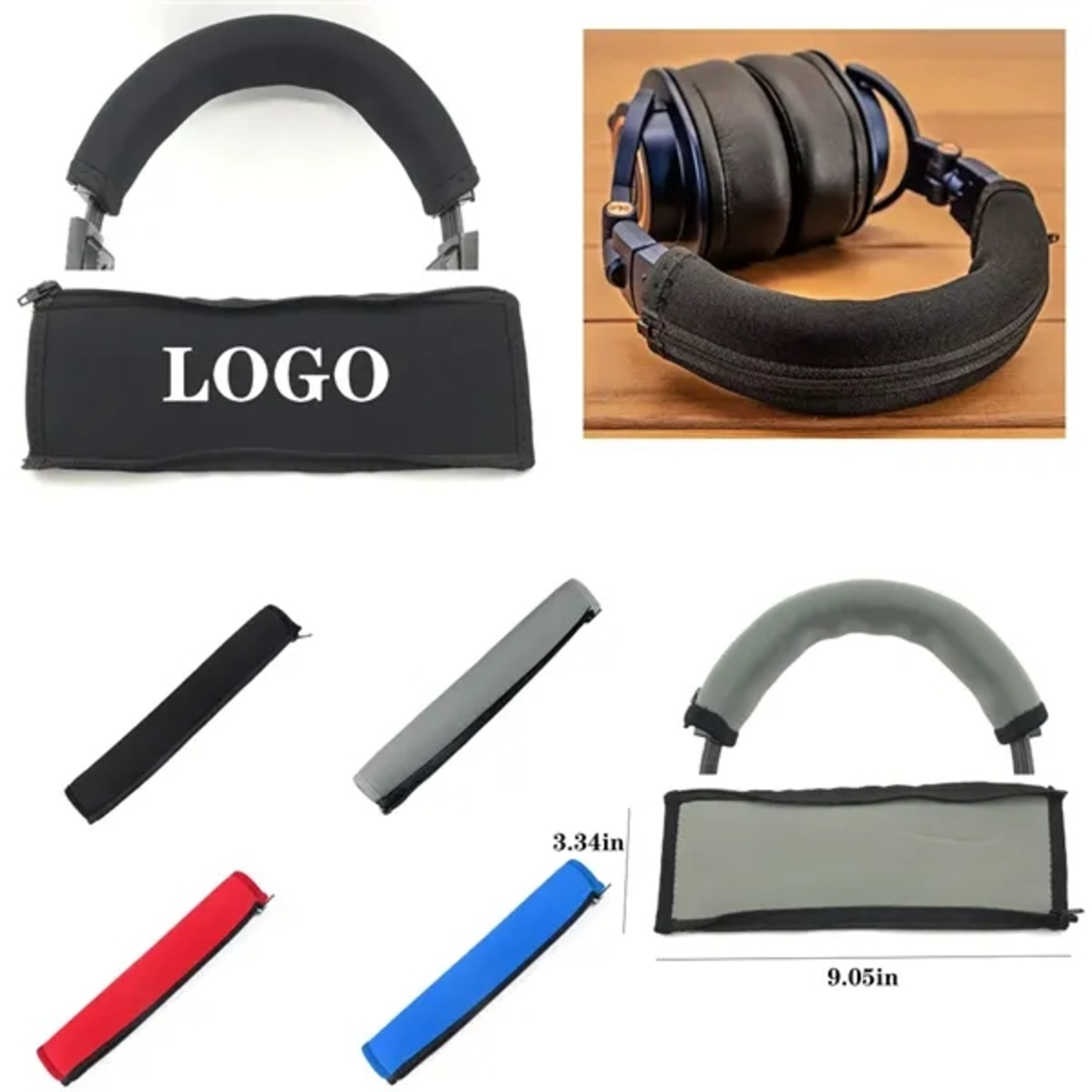 Headphone headband protective cover
 1