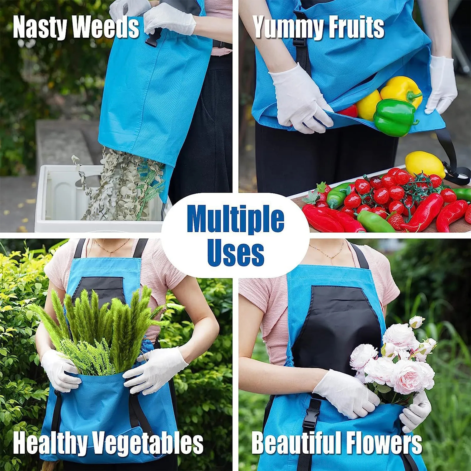 Canvas Gardening Apron with Harvest Pocket 11