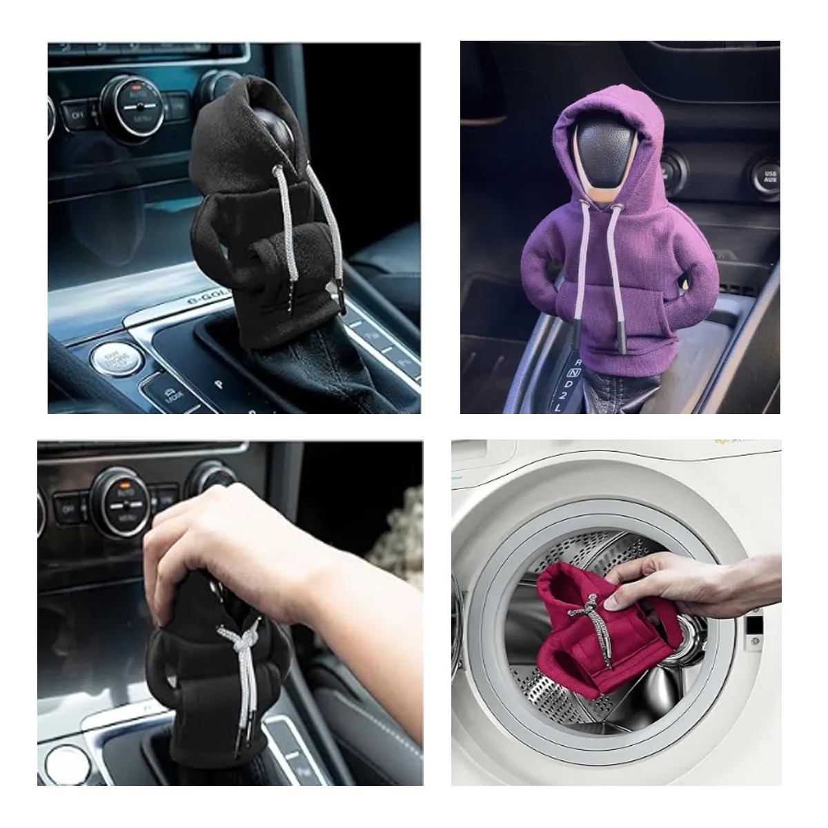 10pcs Fashionable Unique Mini Car Gear Shift Cover Hoodie 3