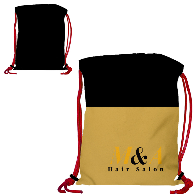 Super Drawstring Pack (One side Imprint)-Red Heavy Rope 8