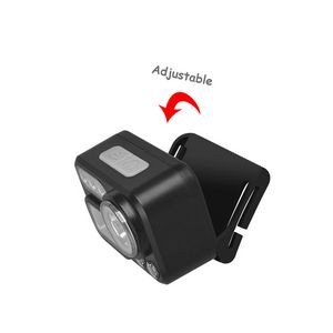 RGB Lights Sensitive Rechargeable Head Flashlight 5
