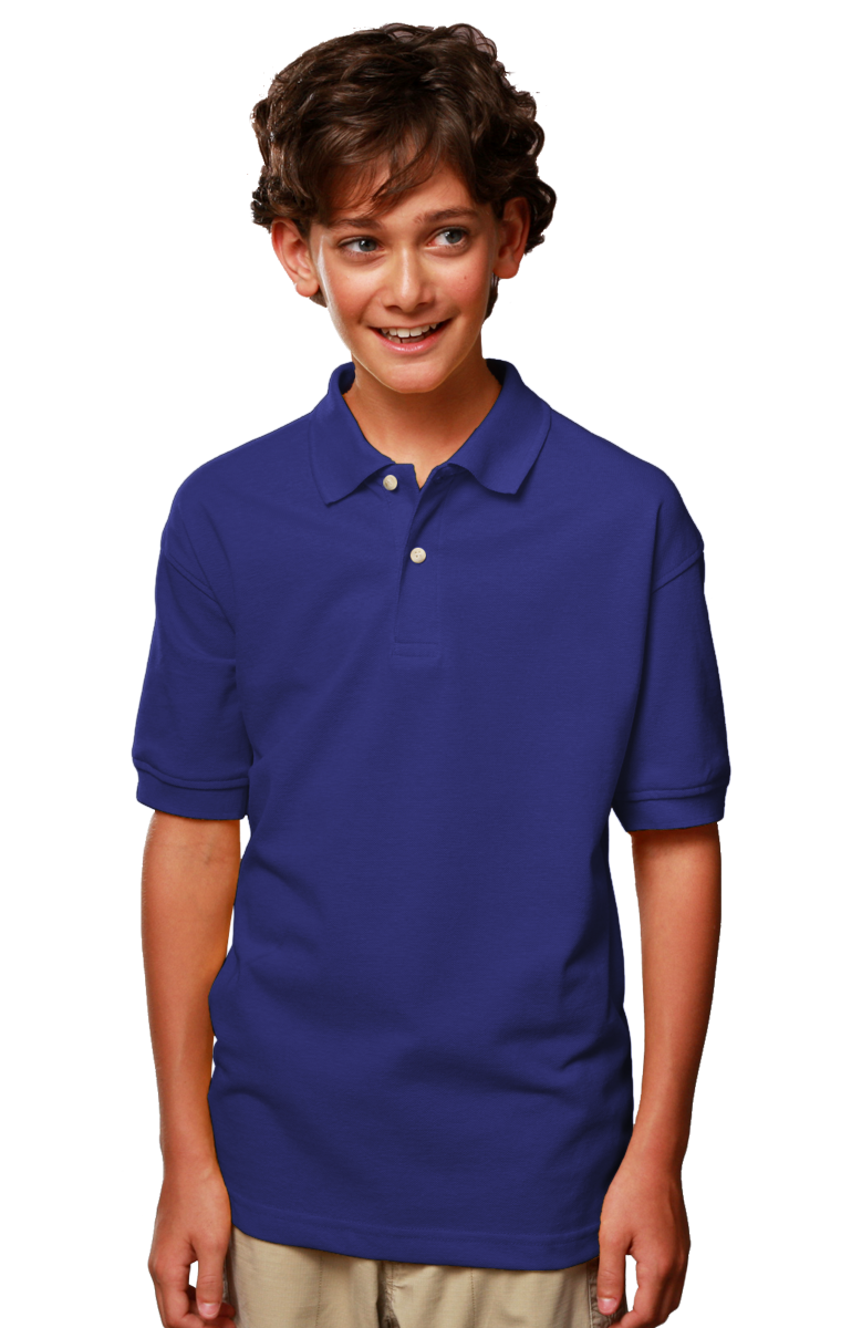 Youth Superblend Short-Sleeve Pique Polo 10