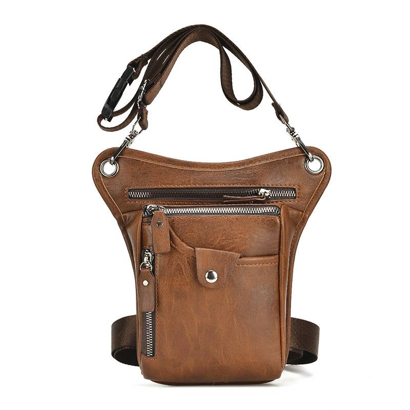 Leather Outdoor sports Waist Pack 4