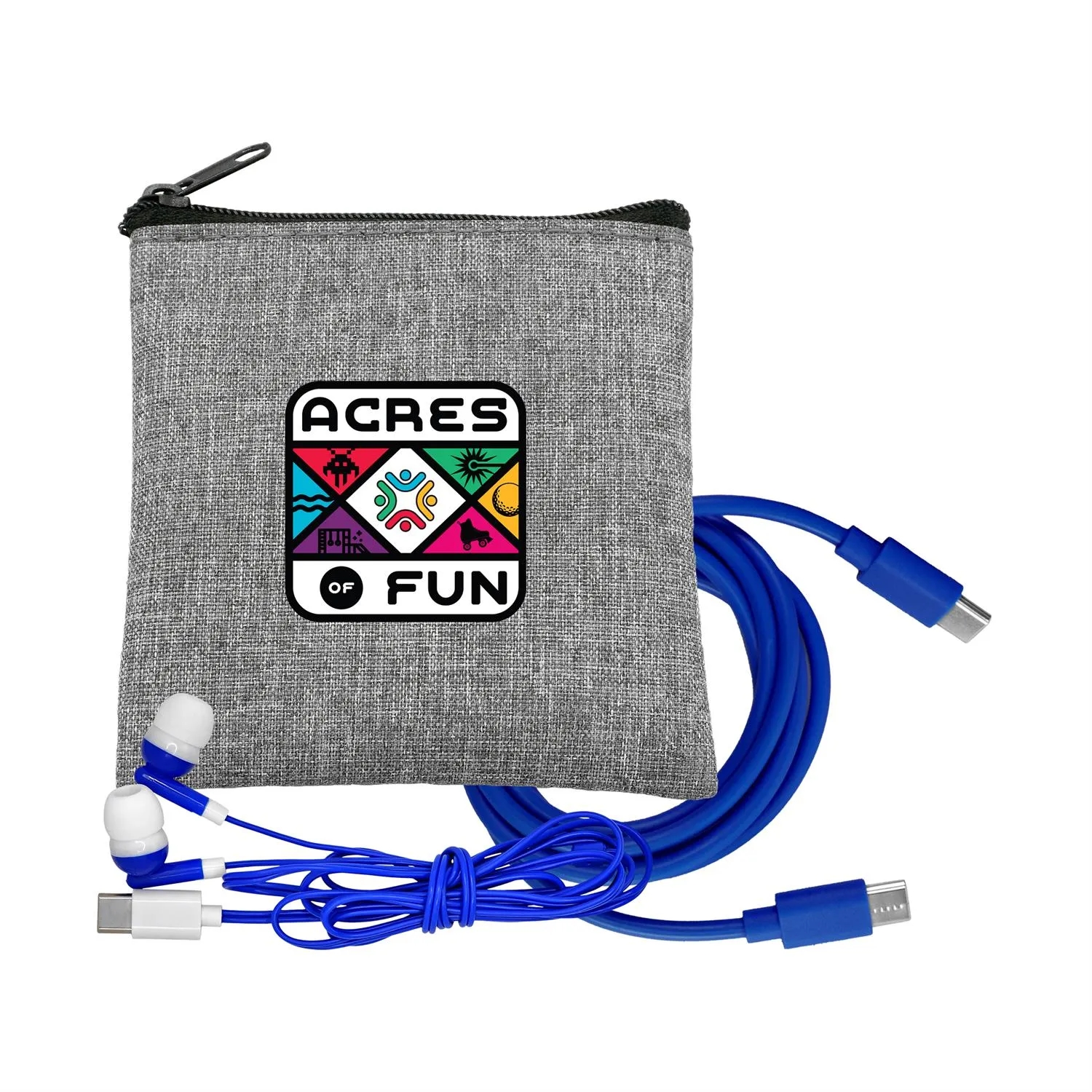 Recycled C to C Cable & Ear Bud Set 3