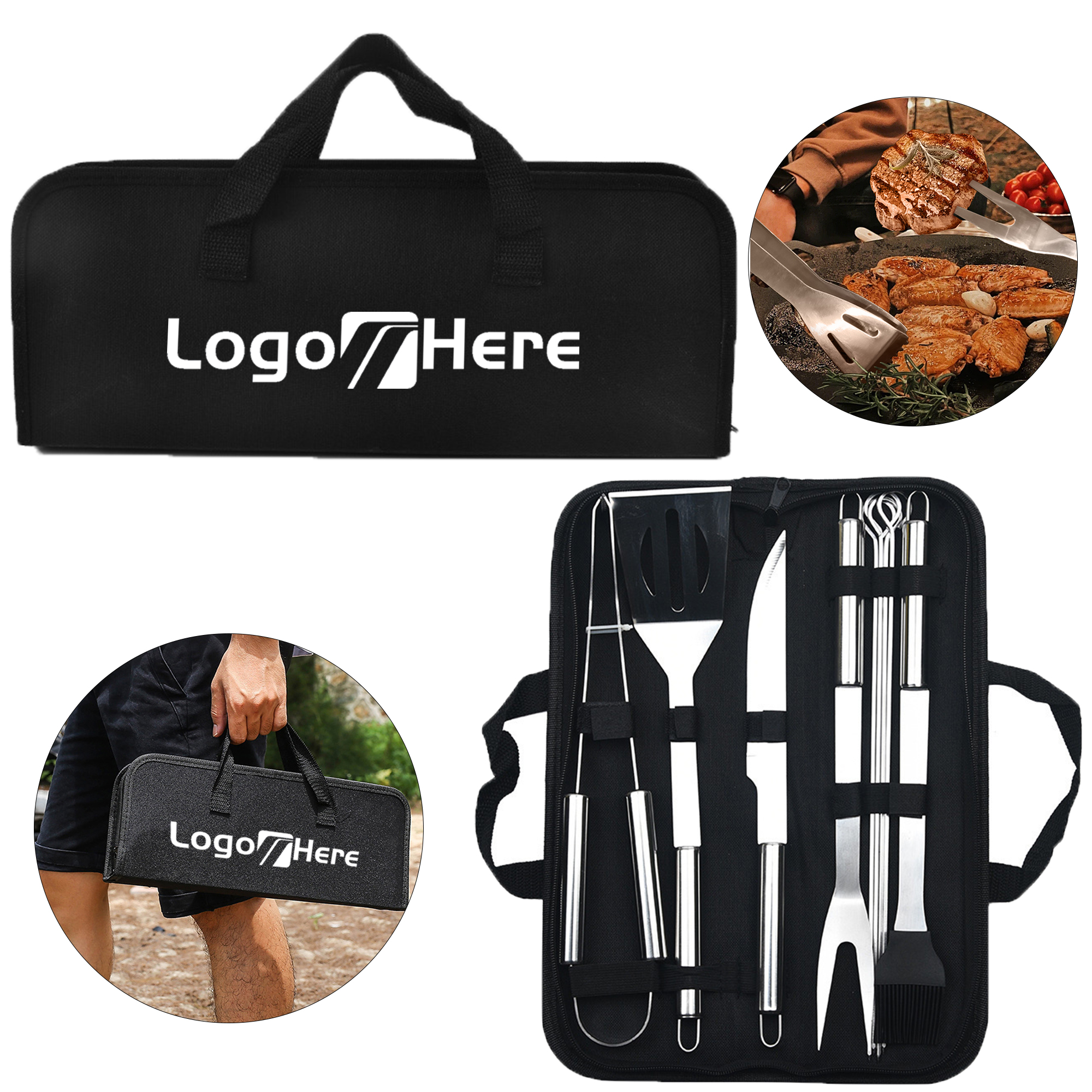 9-Piece Stainless Steel BBQ Tool Set 2