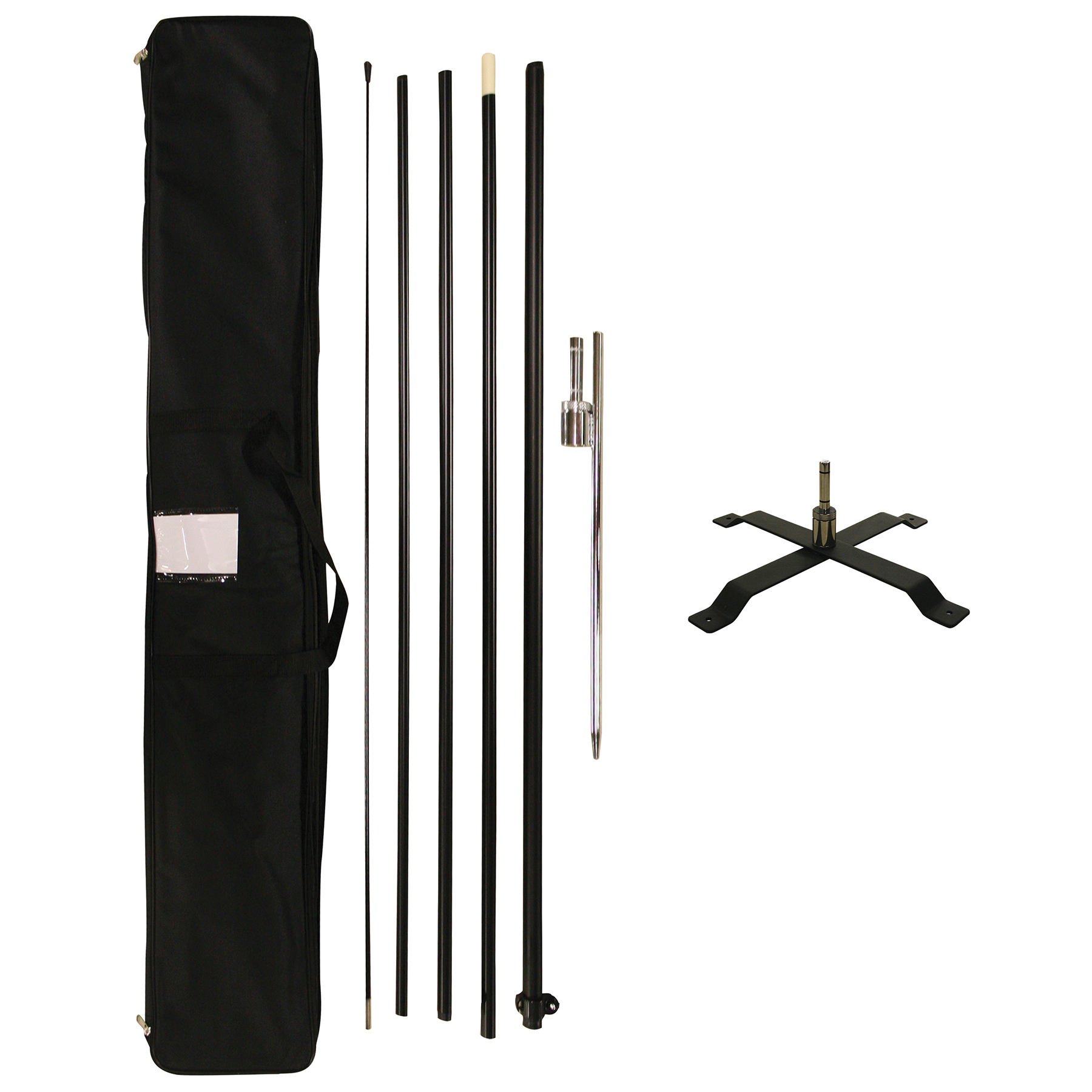 15' Portable Single Reverse Teardrop Kit with Cross Base 5