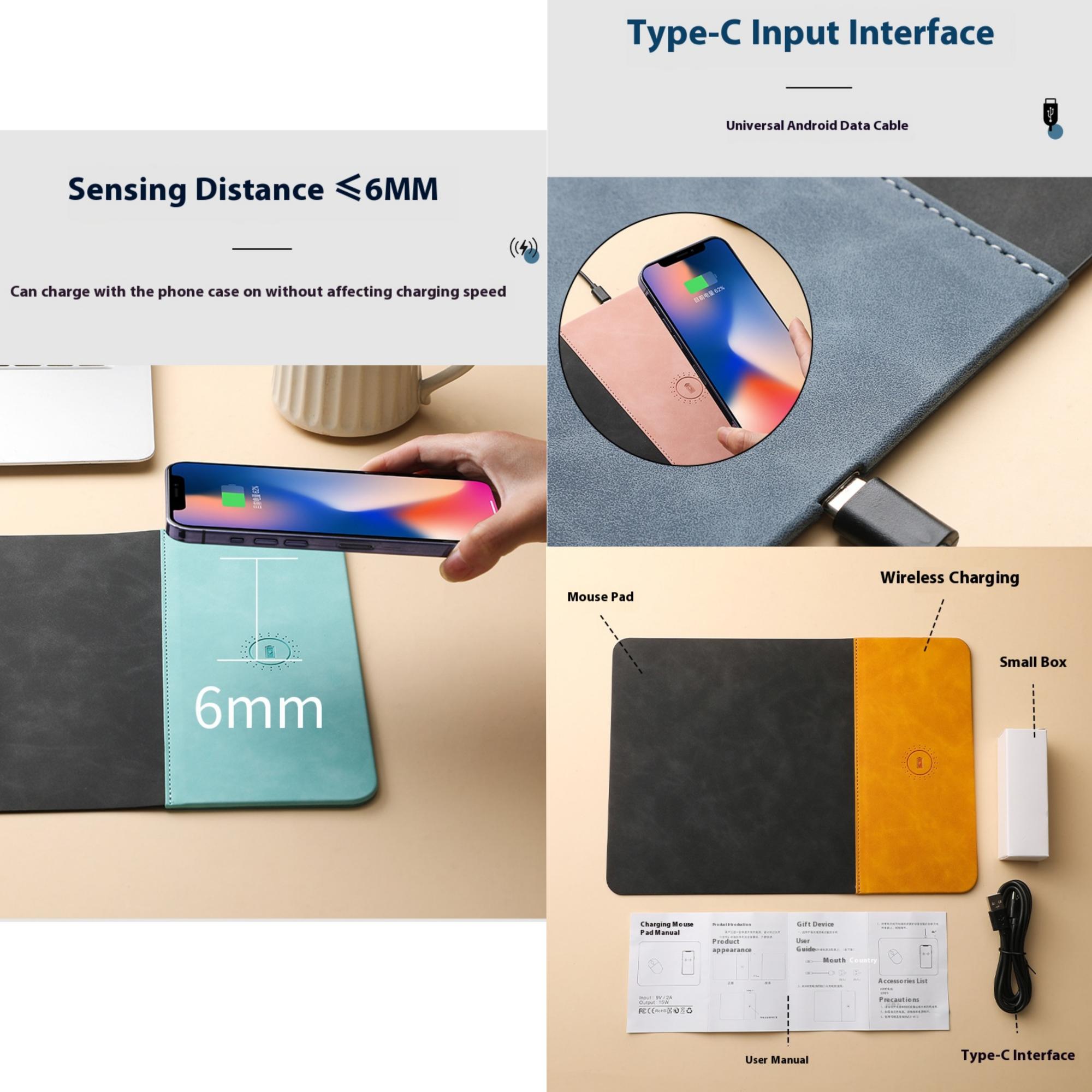 MOQ 10pcs 15W Fast Wireless Charging Mouse Pad 2