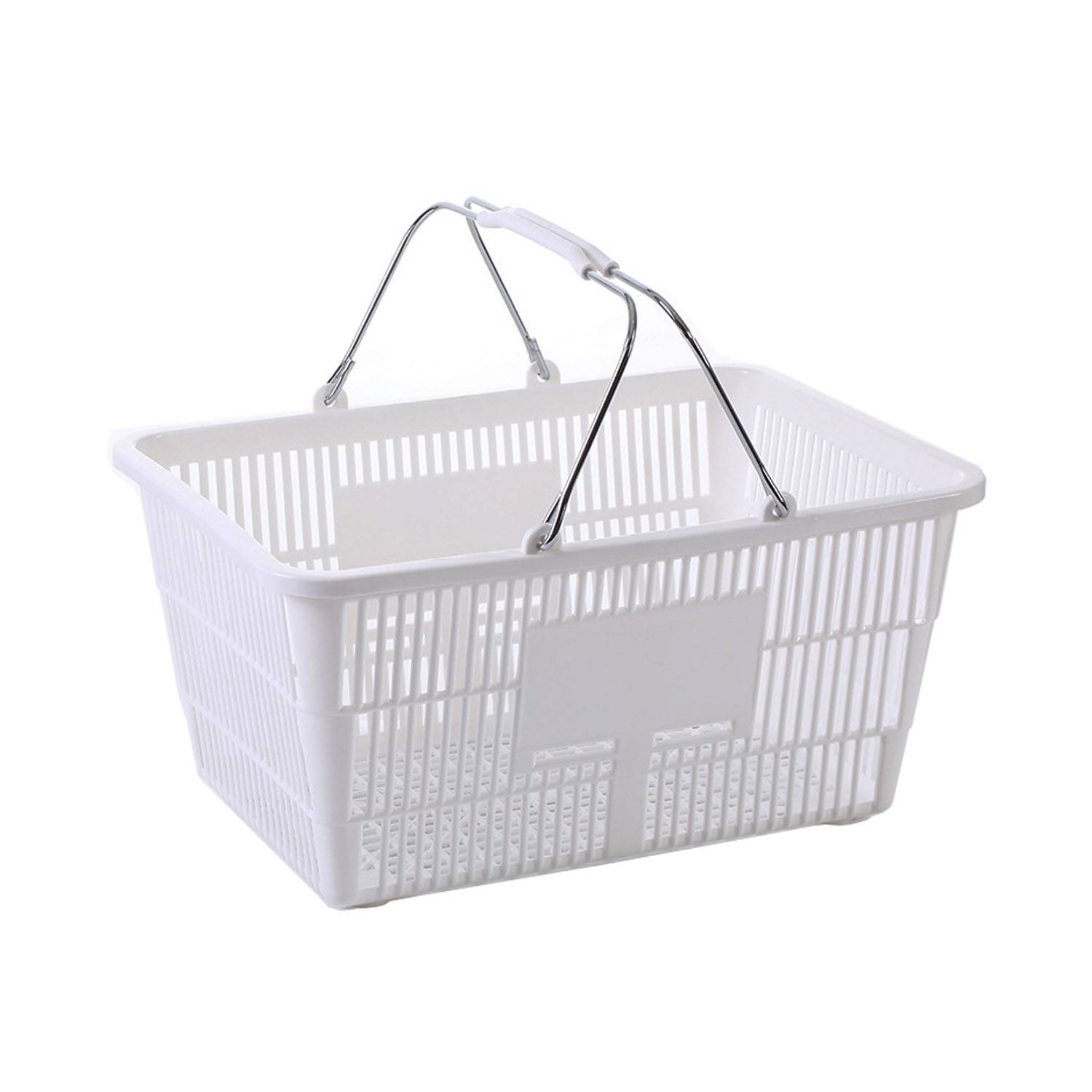 Sturdy Plastic Shopping Basket with Handles 5