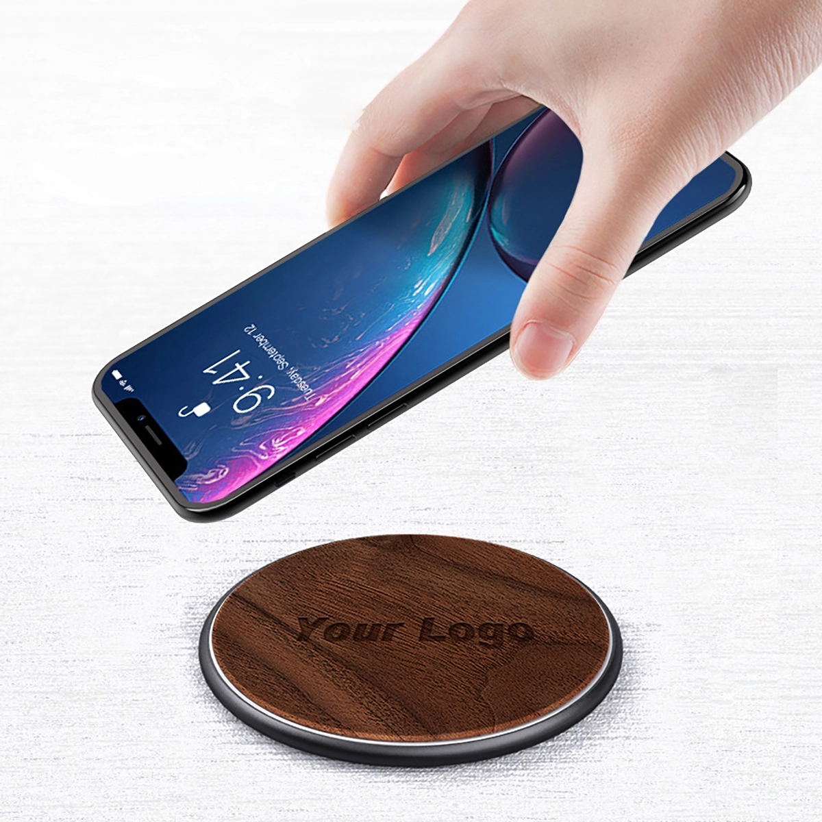 Wooden Slim QI Fast Wireless Charger Pad (10W) 4
