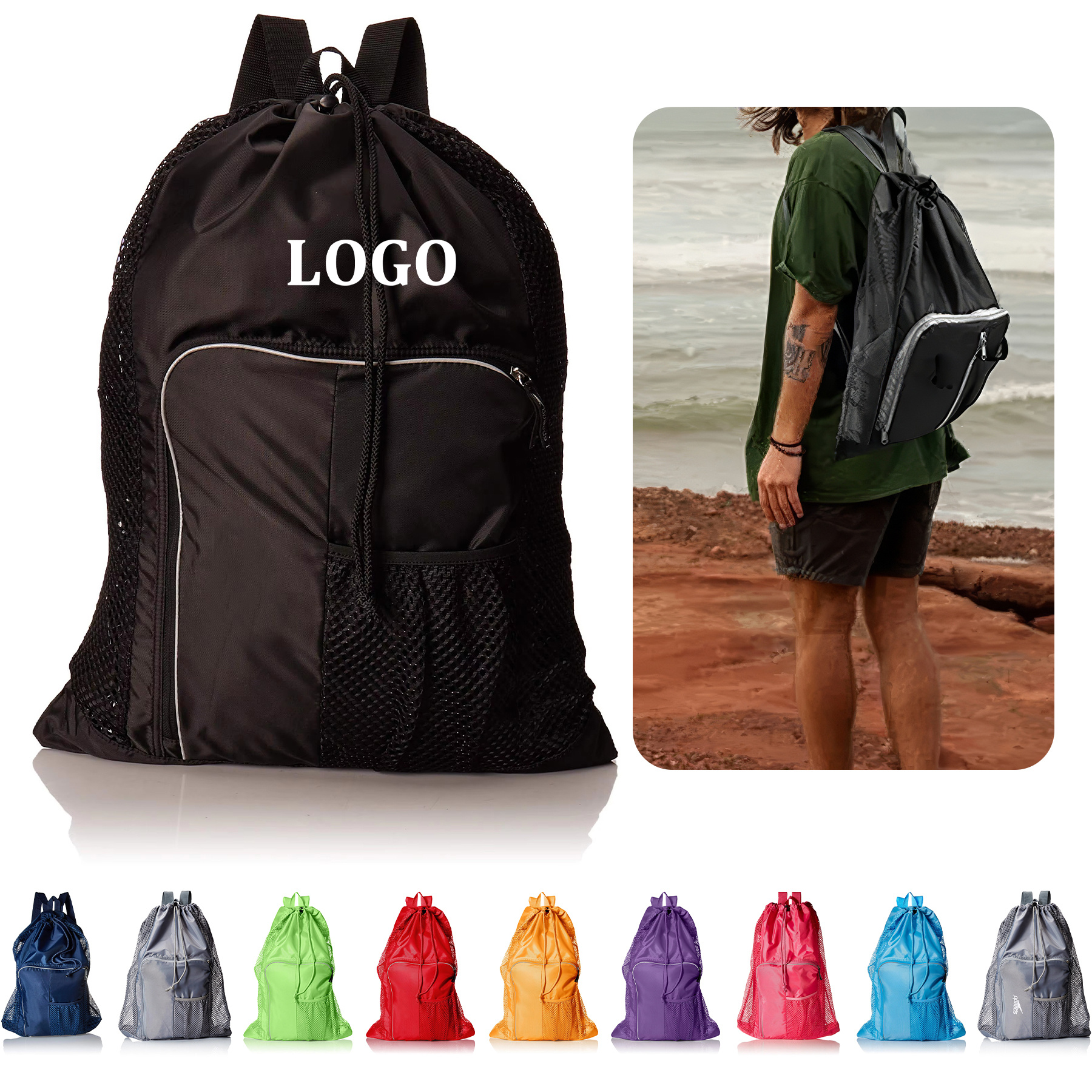 Unisex Adult Deluxe Ventilator Mesh Equipment Bag 5