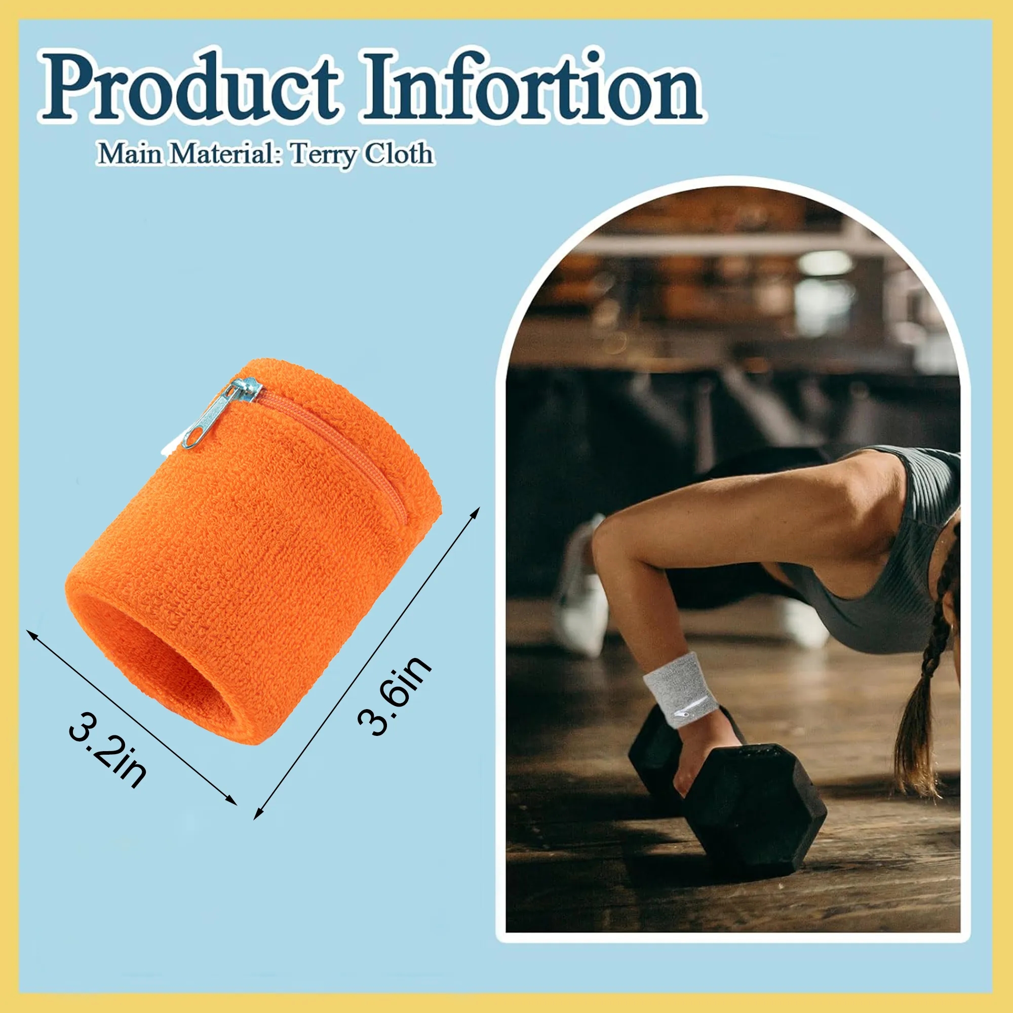 Zipper Wristband with Pocket 2