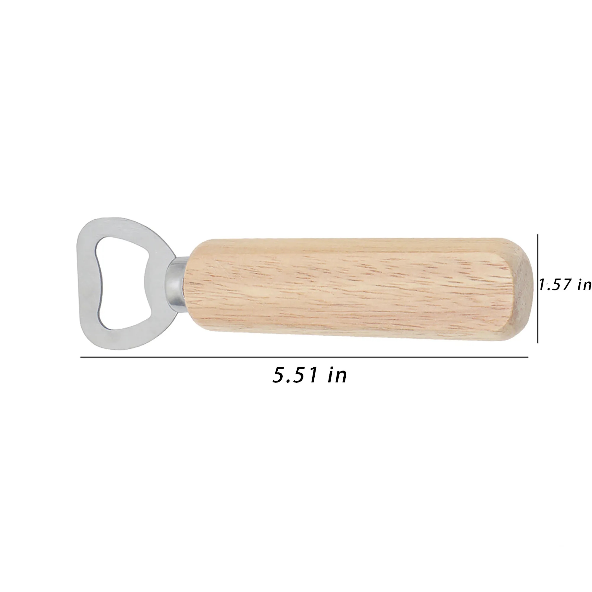 Wooden Handle Beer Bottle Opener With Logo For Party 1