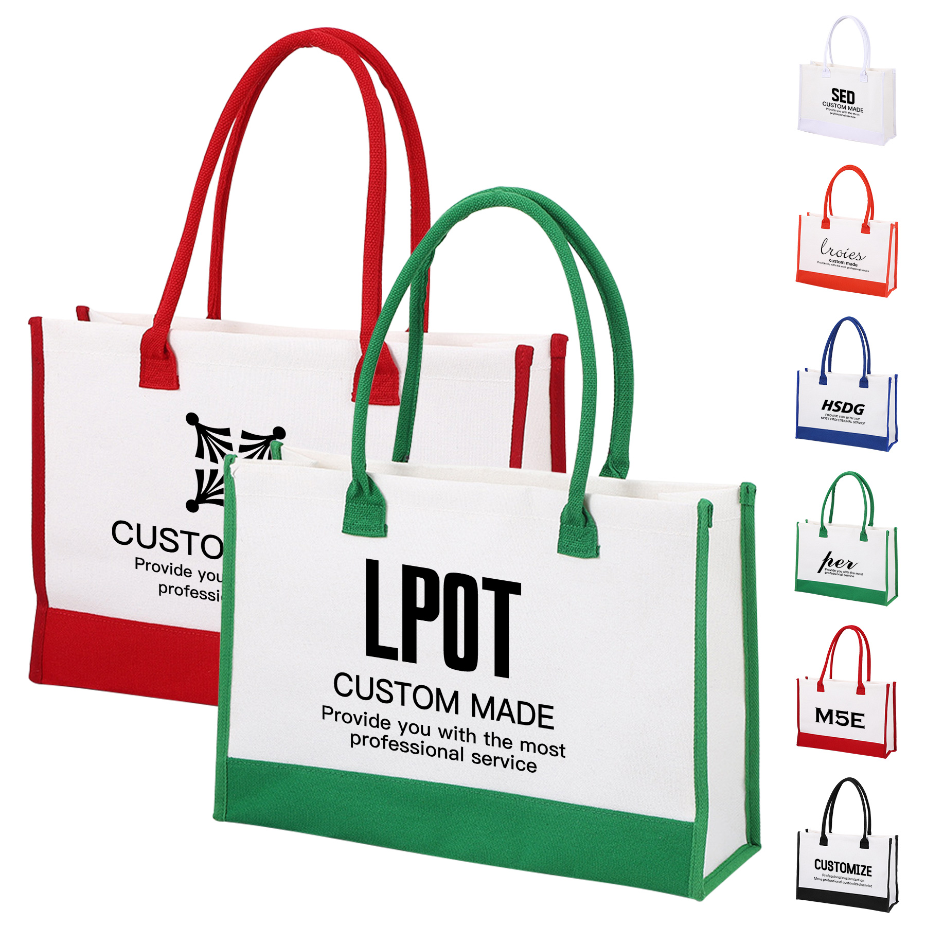 Canvas Tote Bag, custom tote bag with logo imprint 6