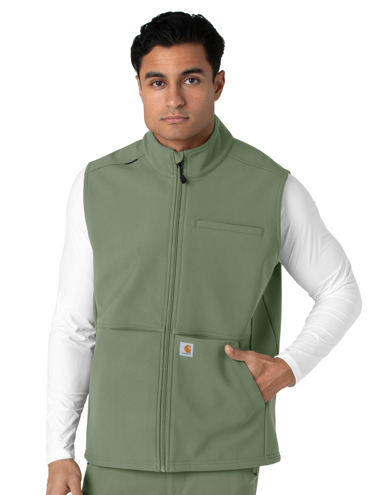 Carhartt Scrubs - Rugged Flex Peak - Men's Four-Pocket Bonded Fleece Vest 9