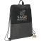 Ash Zippered Recycled Drawstring Bag 28