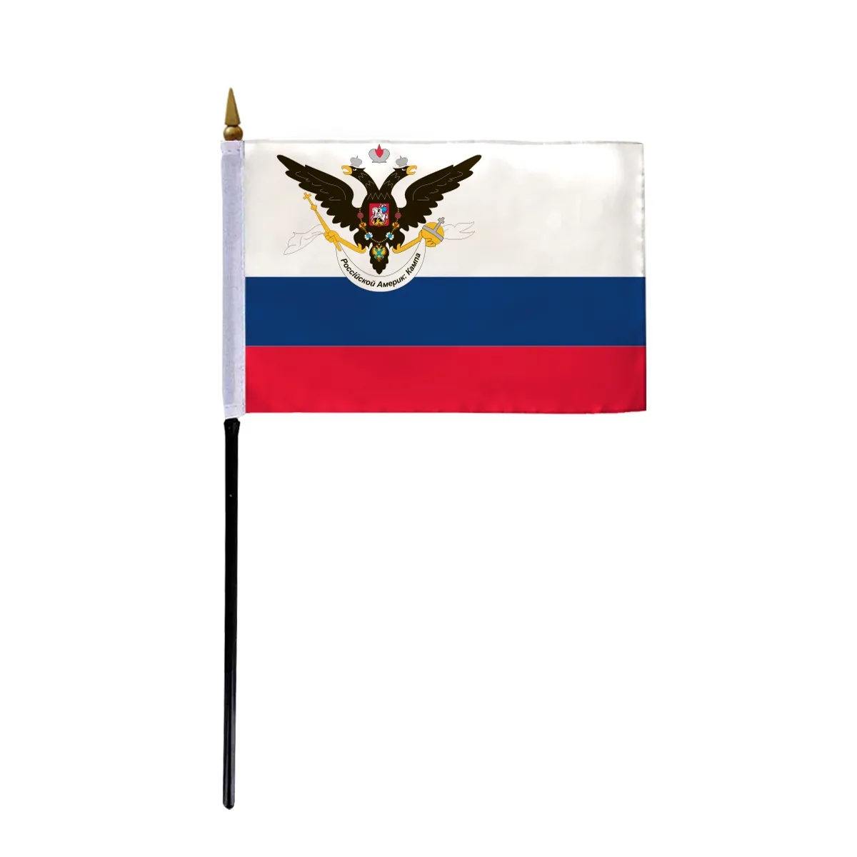 Special Historical Stick Flag - Russian American Co. 2