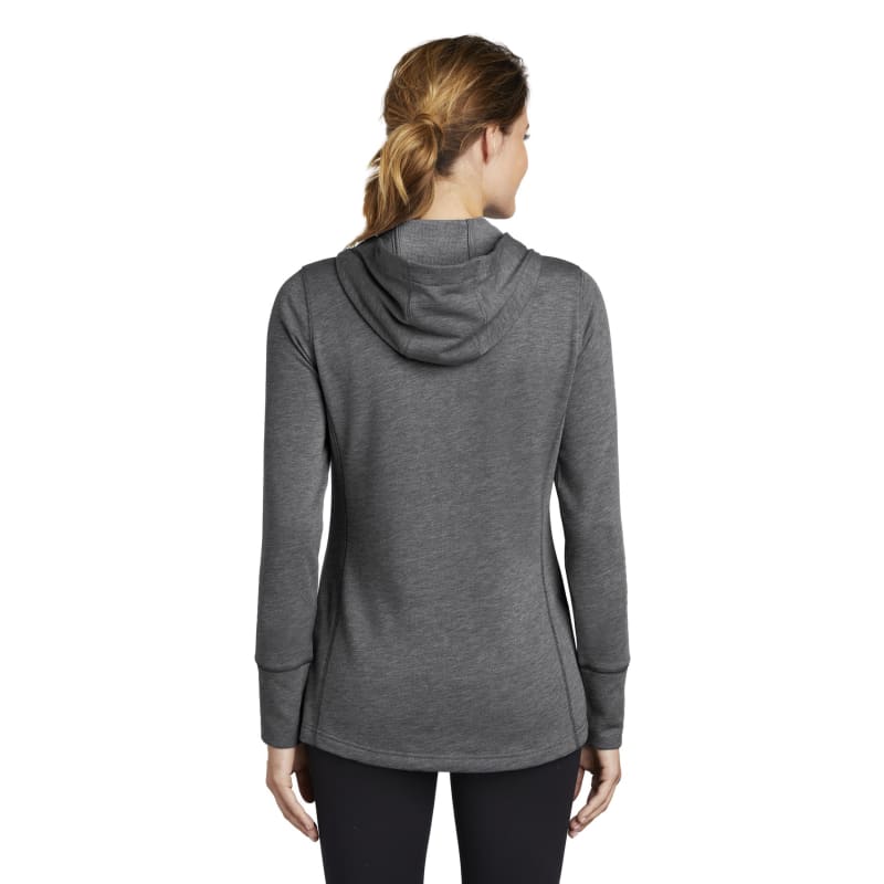 Sport-Tek Women's PosiCharge Tri-Blend Wicking Fleece Hooded Pullover. 8