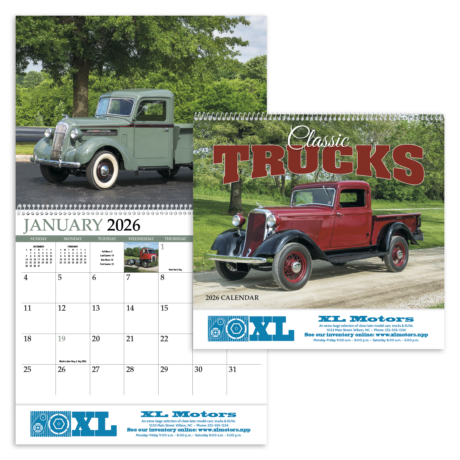 HotLine® Products Classic Trucks Appointment Calendar - Spiral 61