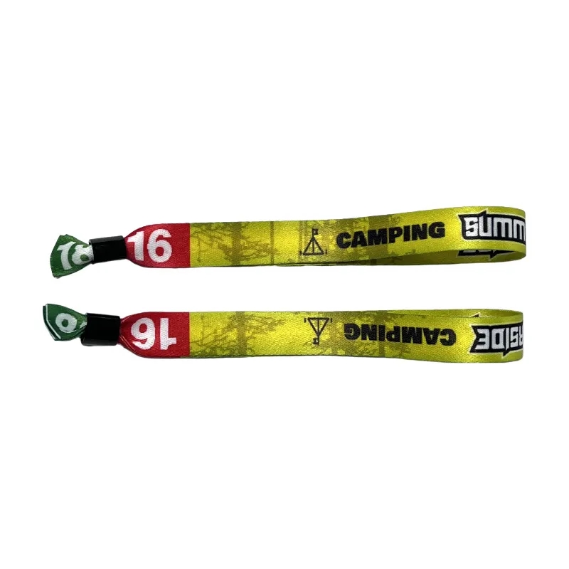 One Time Use Polyester Sublimation Event Wristband 4