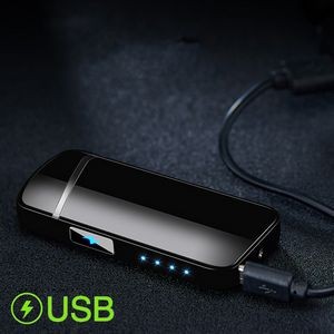 Exquisite Gold Break Shaped Dual E Arc Lighter With Phoenix Mark 21