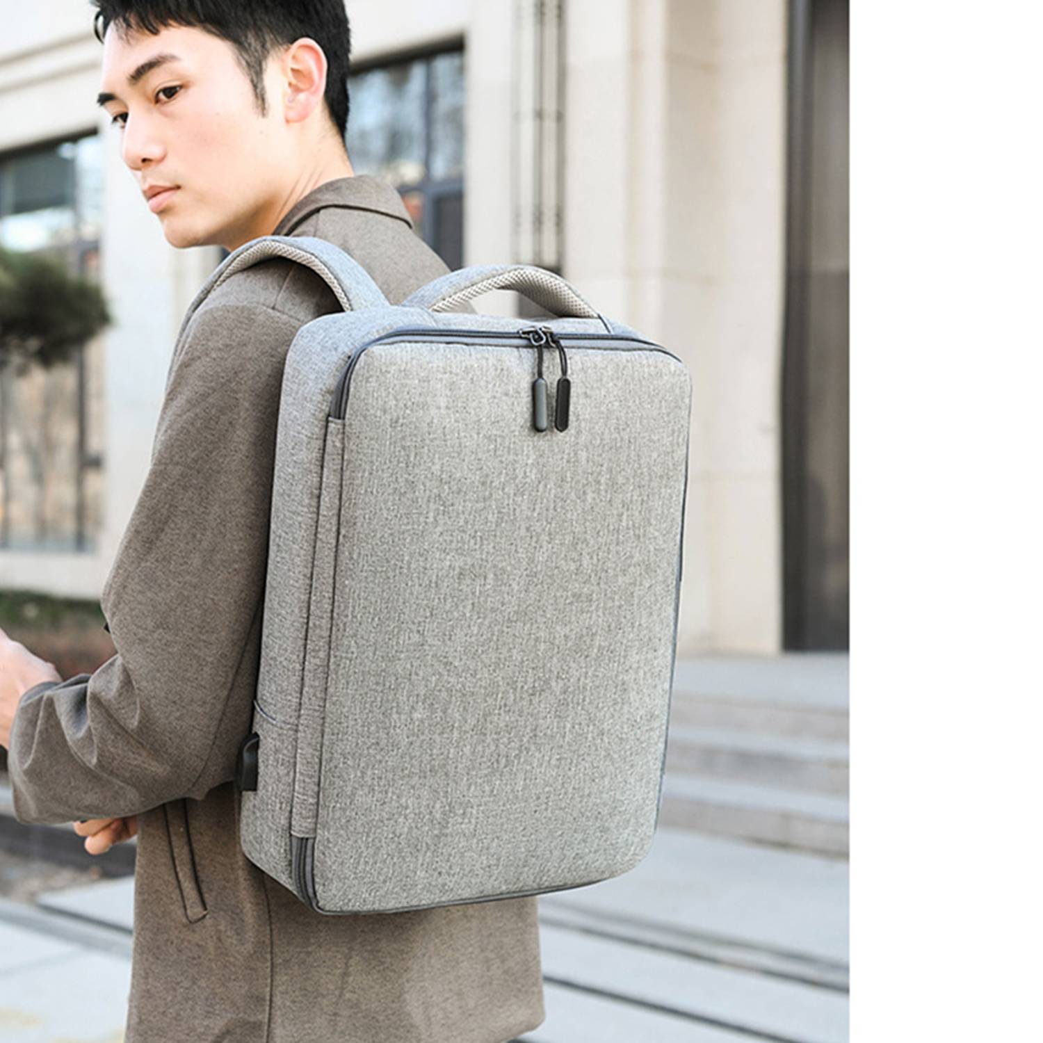 Waterproof Business Backpack Carry on w/ USB Port 8