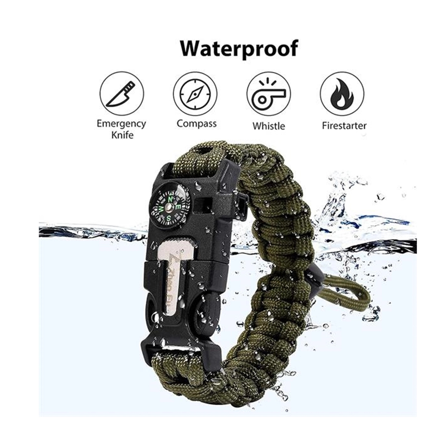 Multifunctional Paracord Survival Bracelet 6