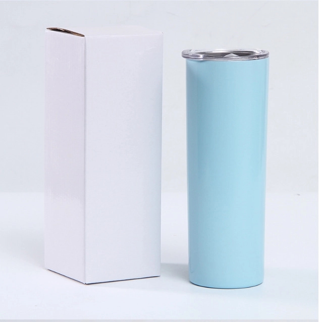20oz Stainless Steel Straight Slimming Cup With straw 10