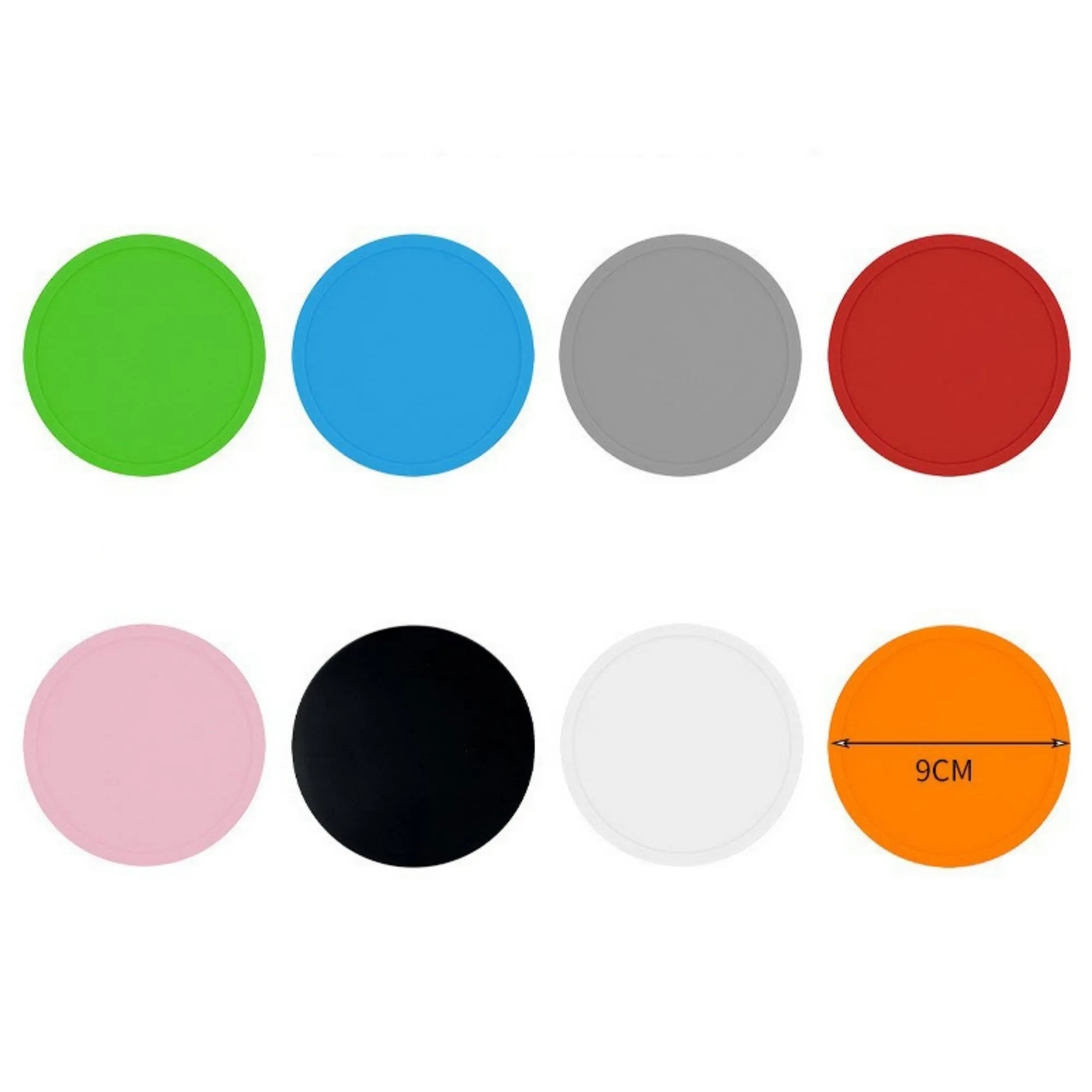 Round Food-Grade Silicone Coaster 5