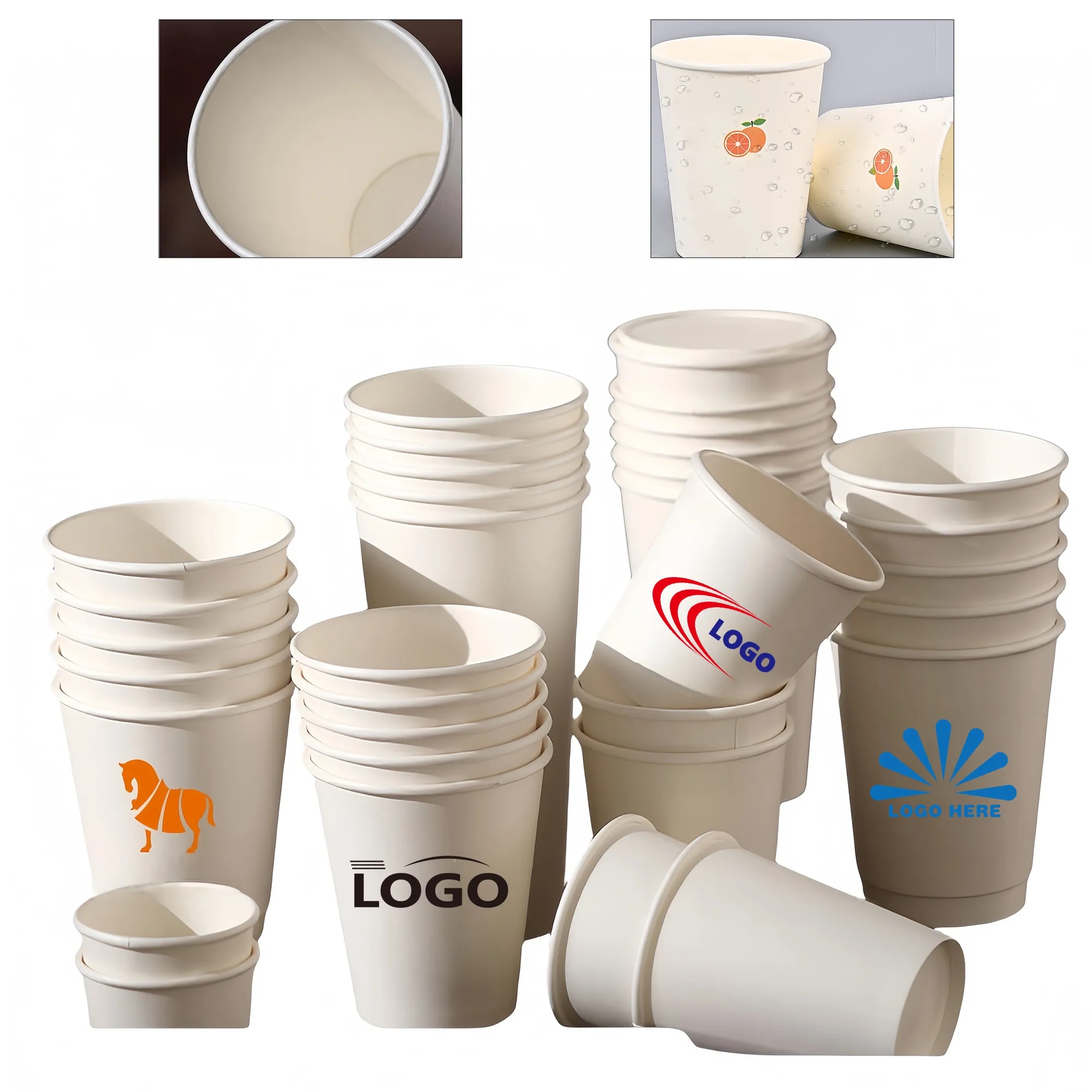 9oz Sturdy Eco Disposable Hot Drink Cup Commercial Grade