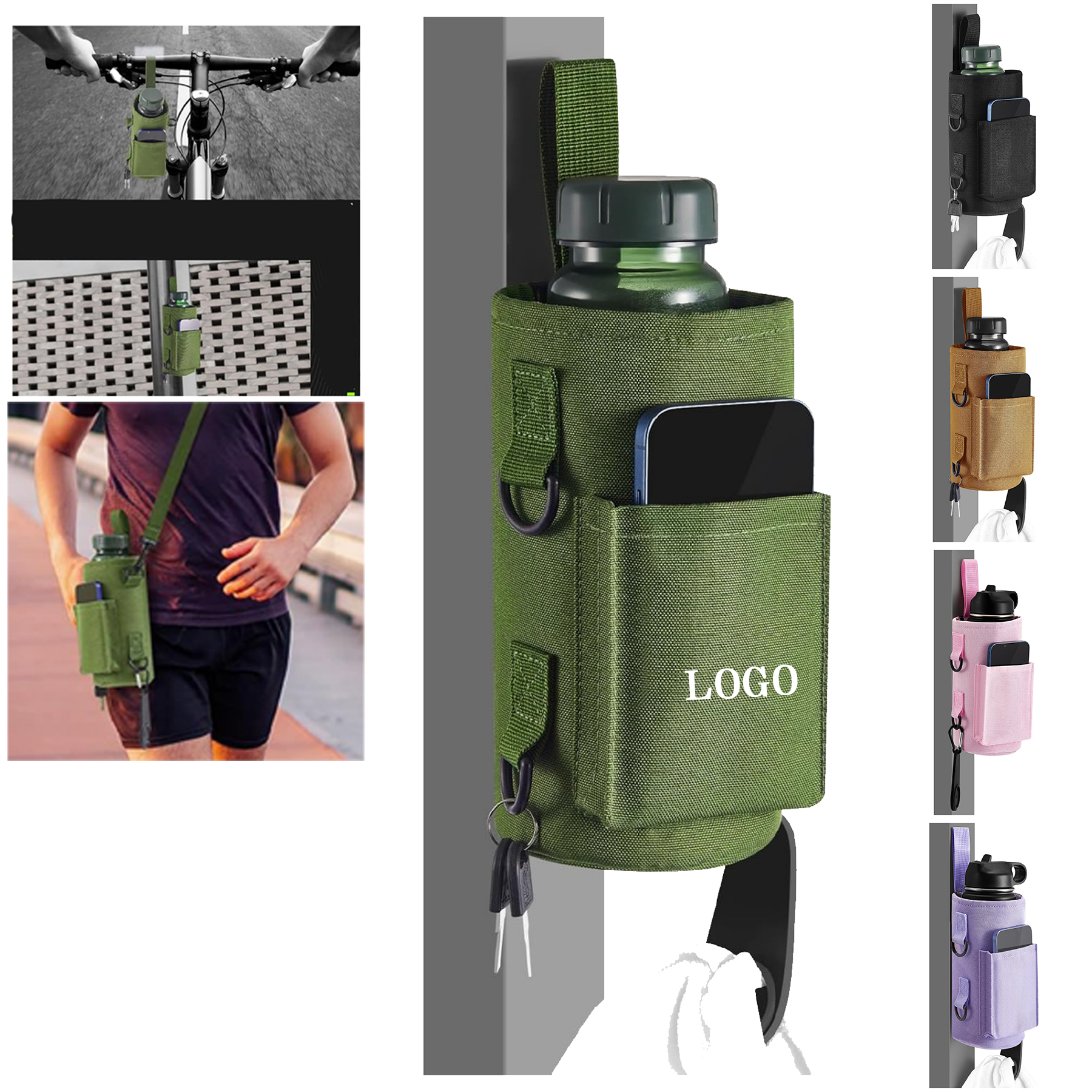 Magnetic Water Bottle Holder Gym Carrier Bag 4