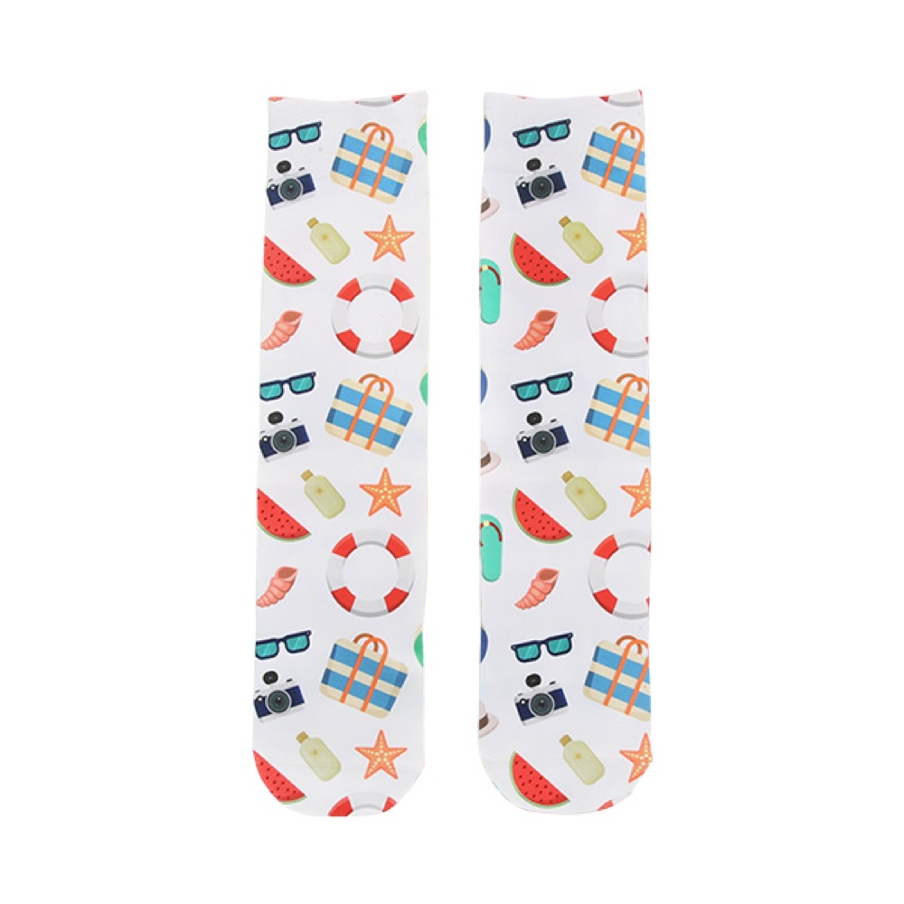 Full Color Calf Socks 6