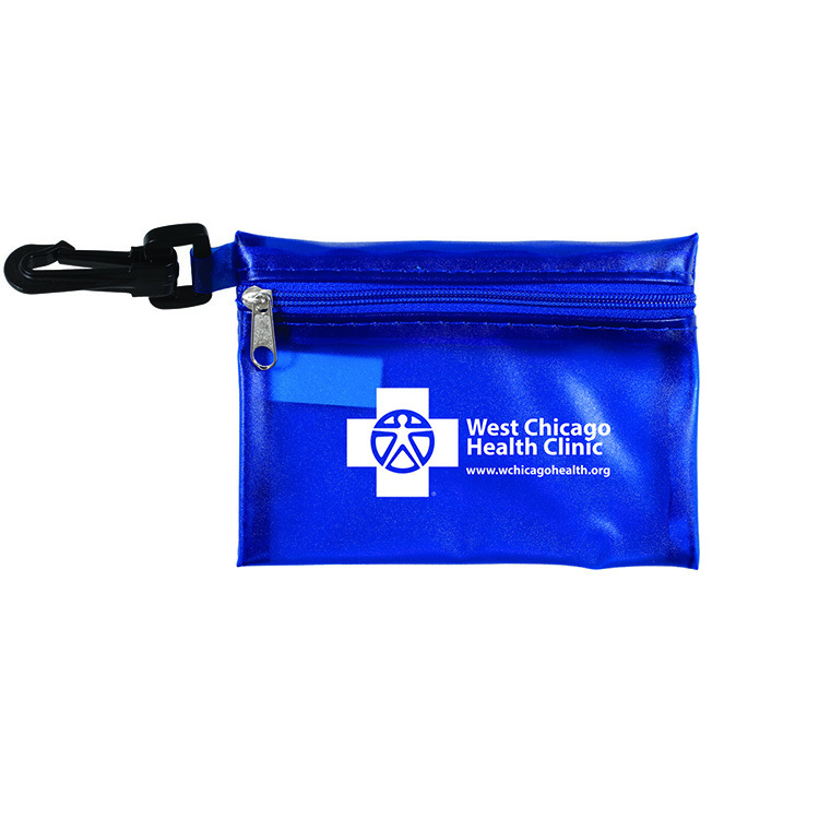 "Everything Essential" Mask & Sanitizing Protection Pack in Translucent Zipper Pouch With Plastic Ho 20