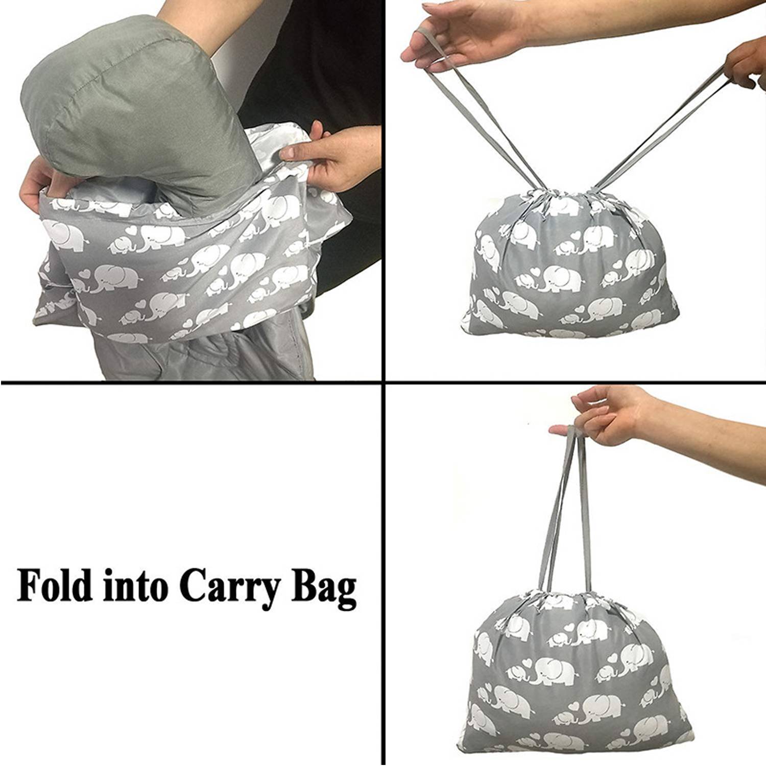 Soft Baby Shopping Cart Highchair Cover w/ Storage Pouch 3