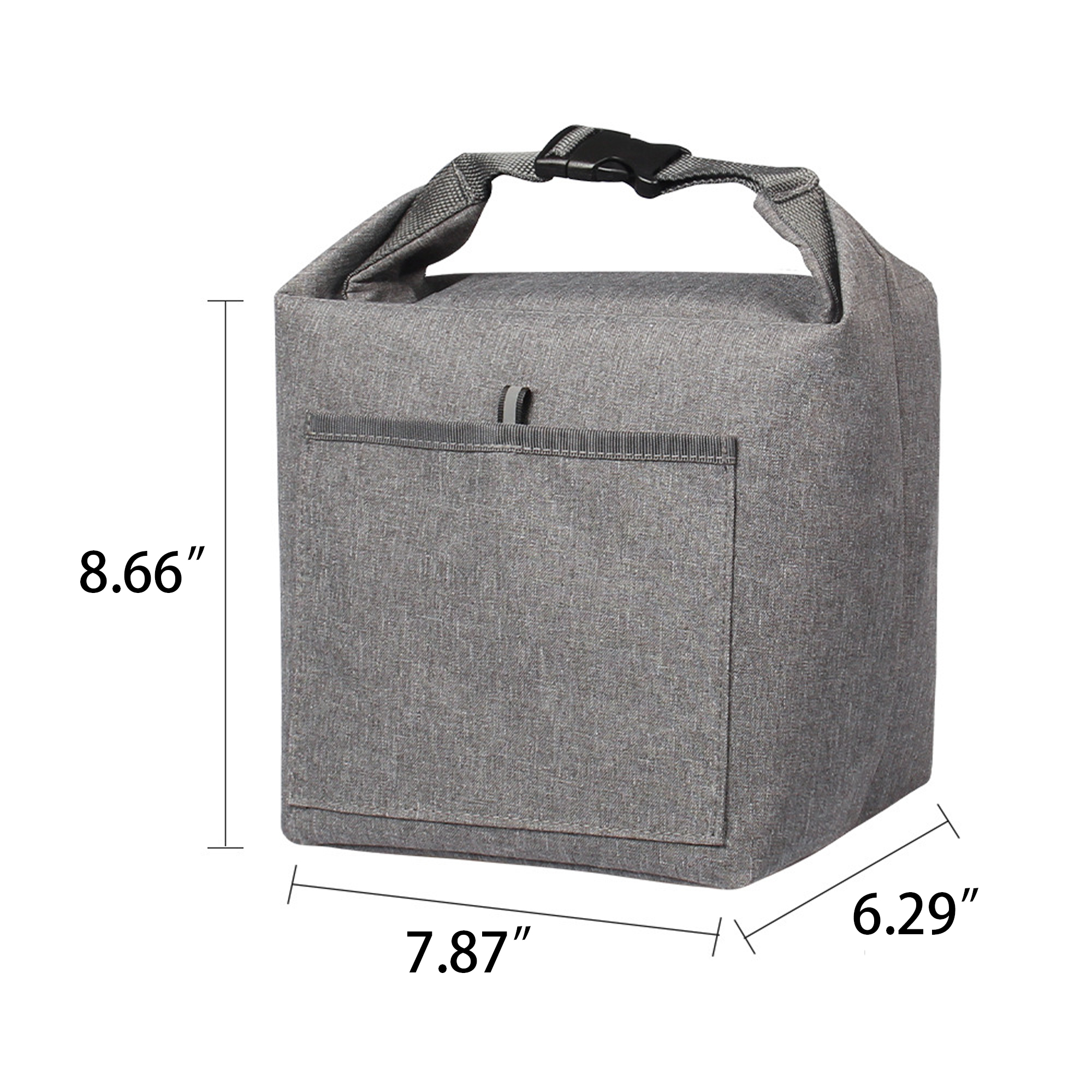 Bellevue Heathered Polyester Insulated Lunch Tote 2