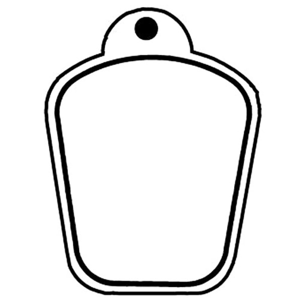 Shield 12 Key Tag - Spot Color 1