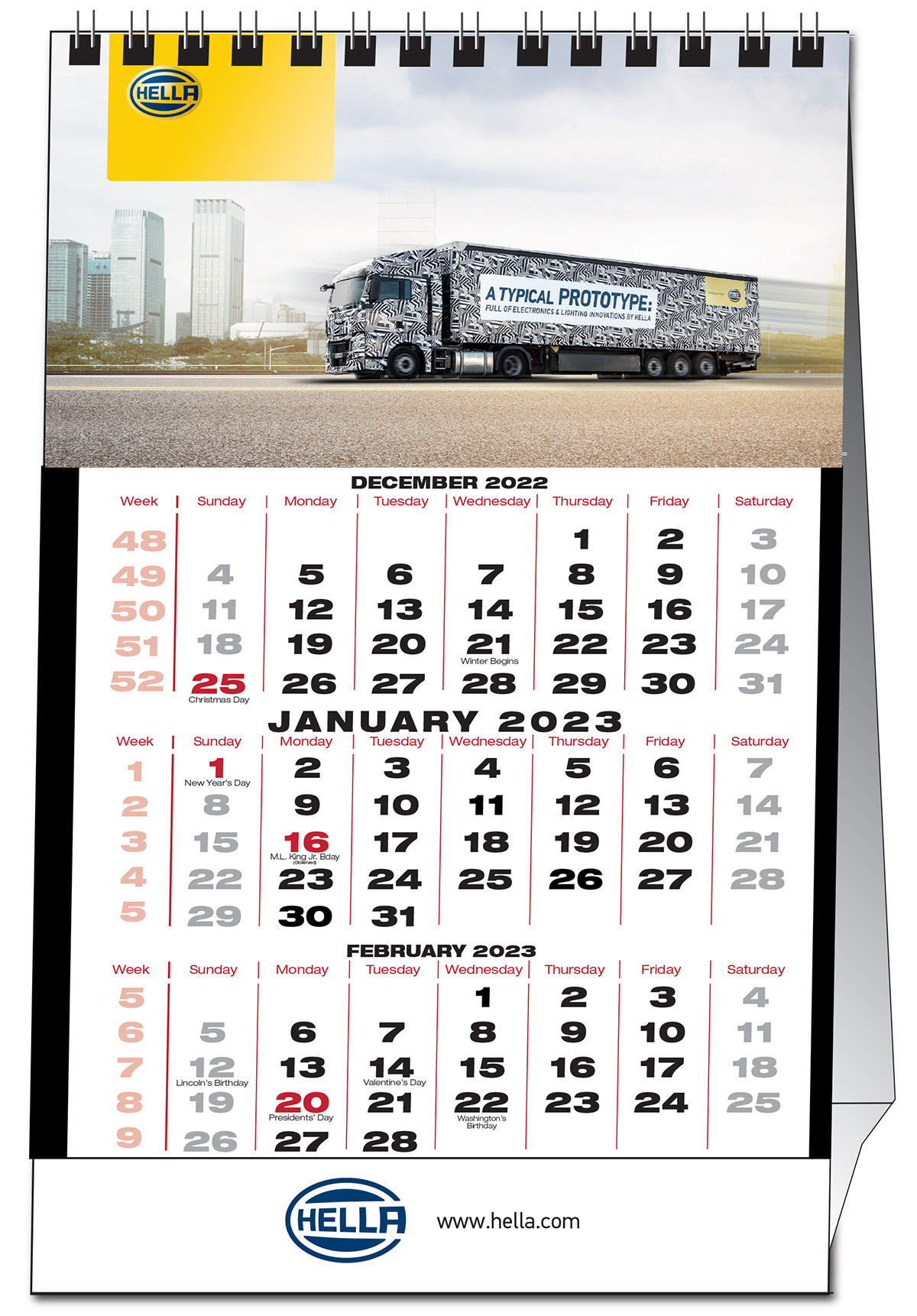 Custom Desk Tent Calendar