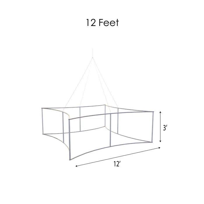 Curved Square Hanging  Sign 6