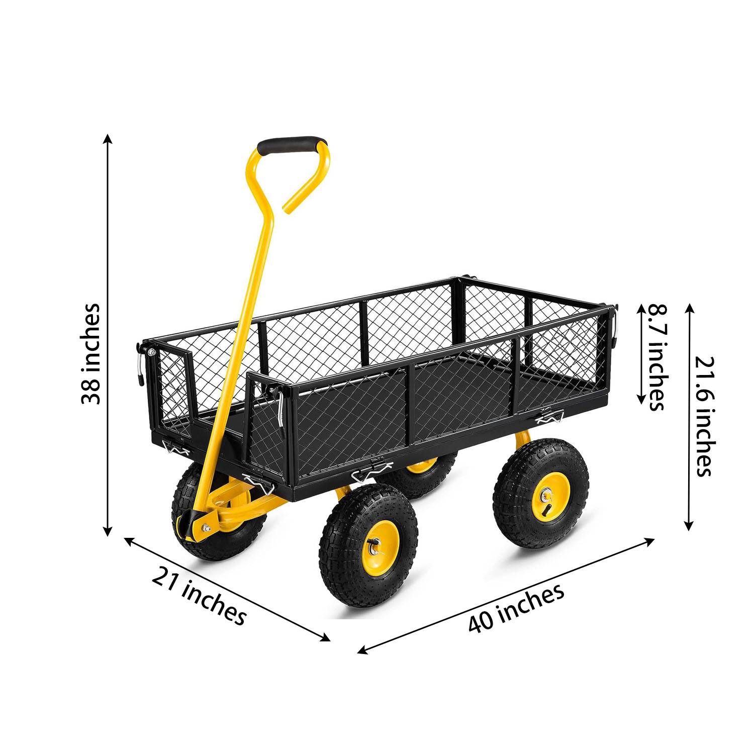 Heavy Duty Steel Garden Cart 3