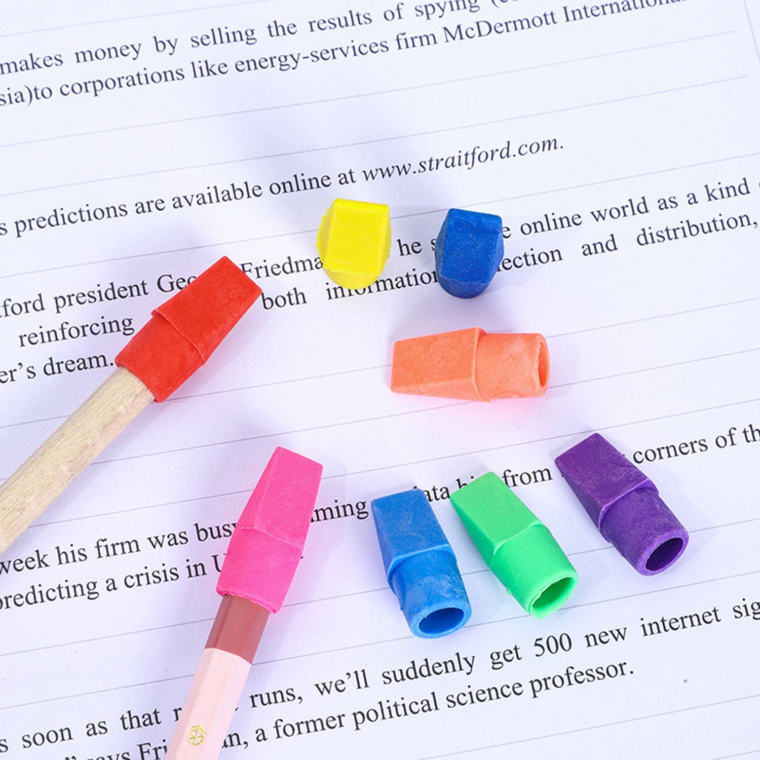 200 Pack Pencil Top Erasers for School Office 7