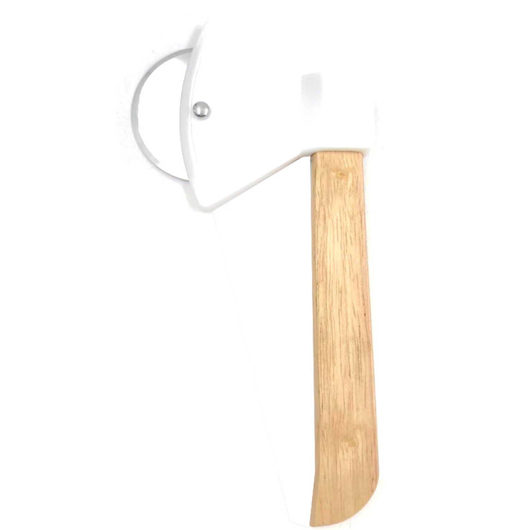 Axe Pizza Cutter With Wooden Handle 3