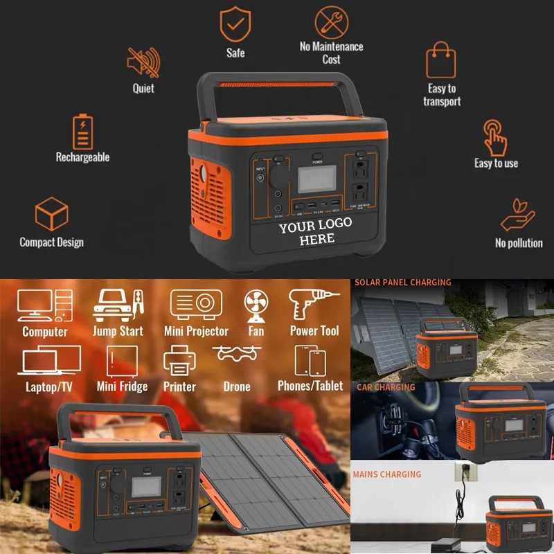 600W Rechargeable Backup Battery Power Station 4