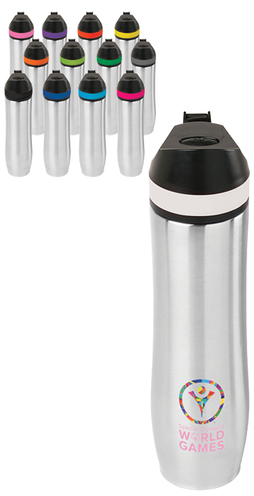 20 oz Persona® Wave Vacuum Water Bottle, custom water bottle with logo imprint 38