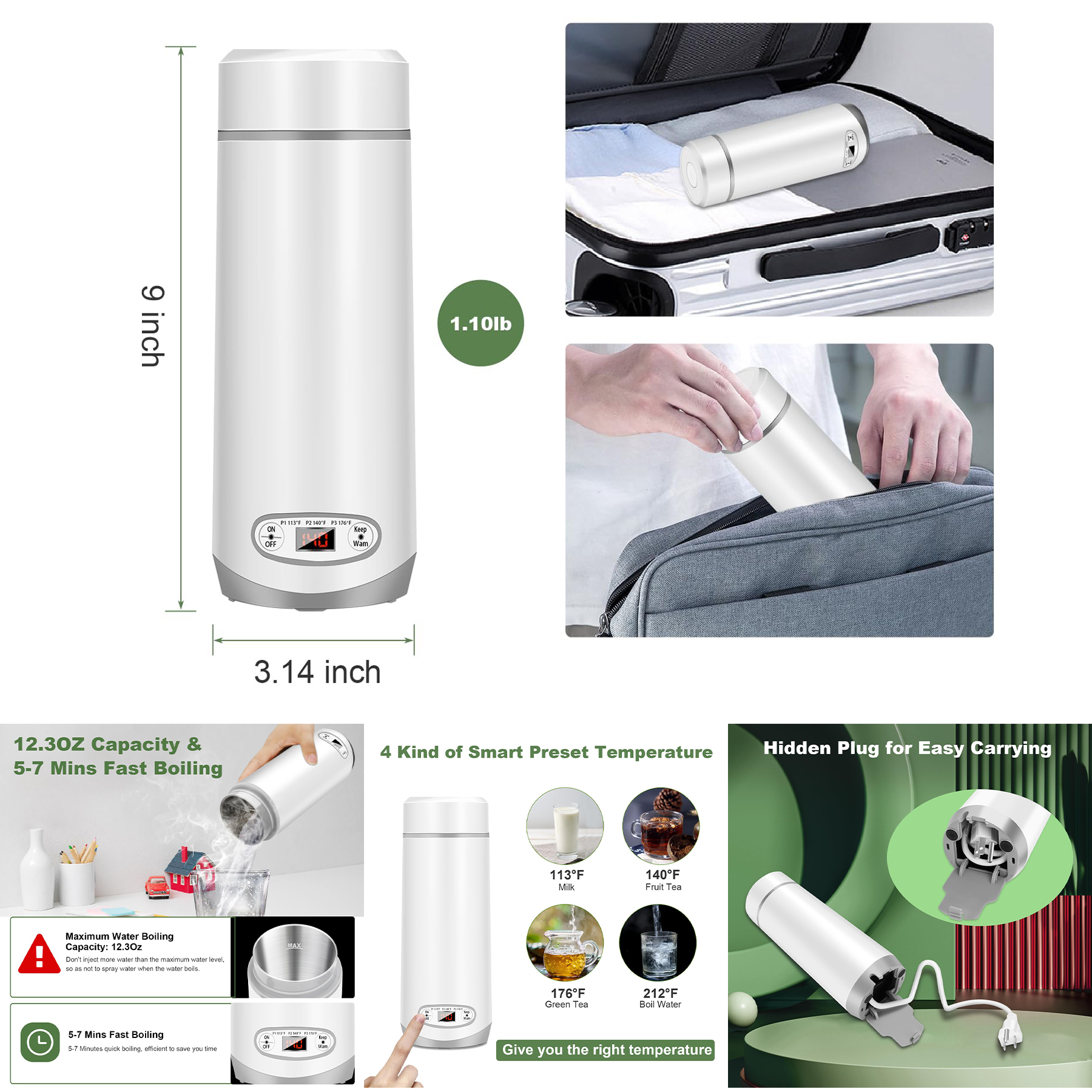 Travel Kettle with Temperature Control 2
