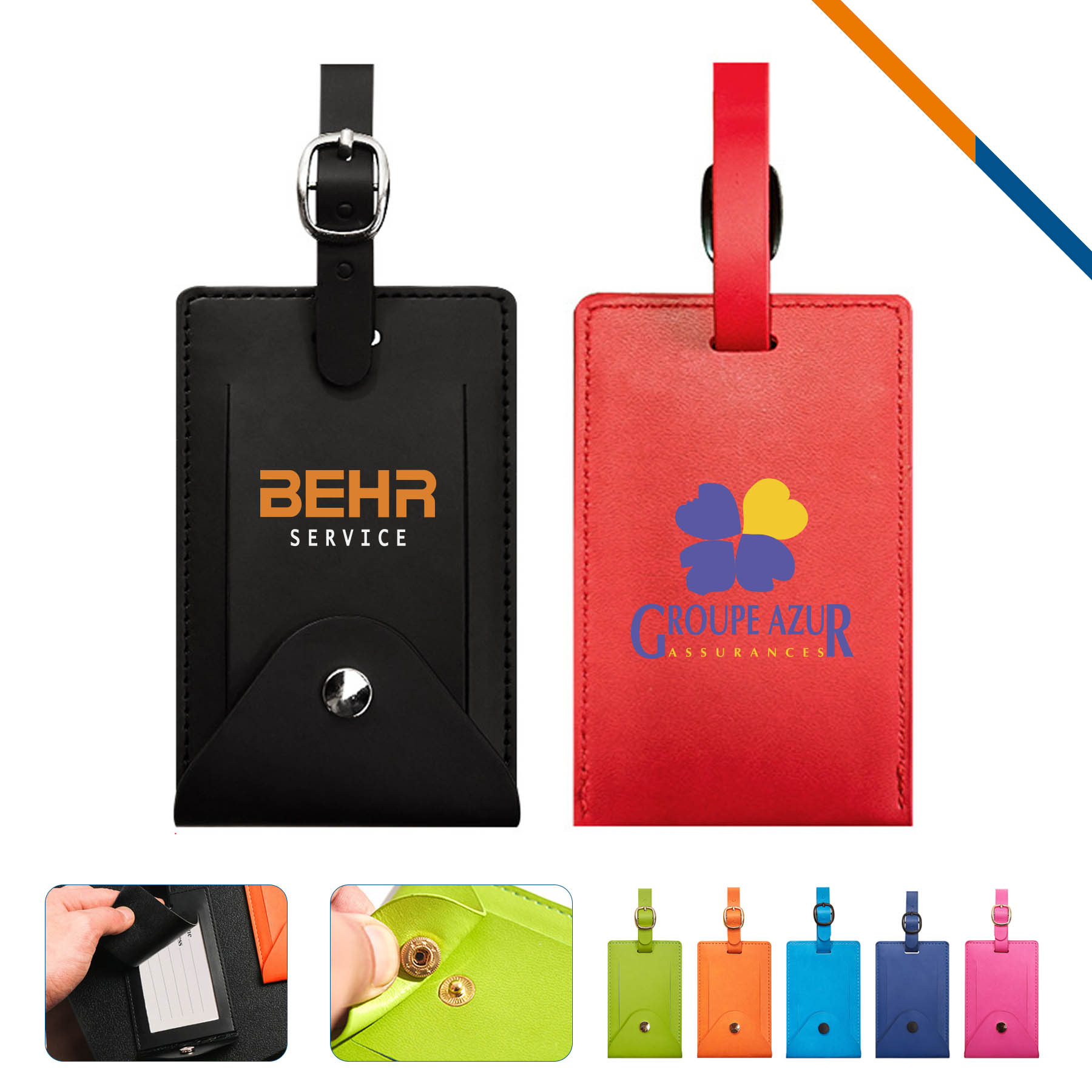 LugVibe PU Leather Luggage Tag 2
